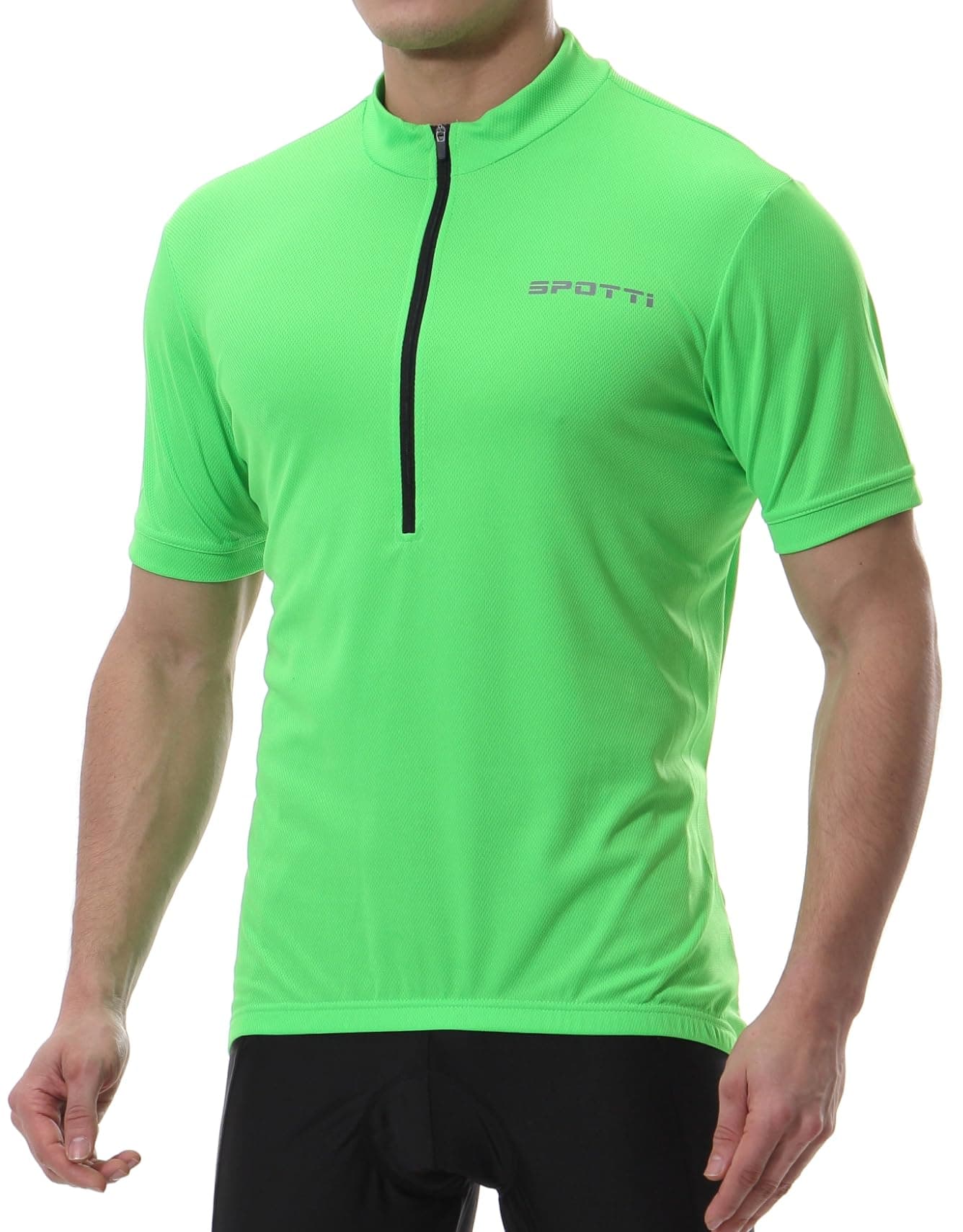 Men's Cycling Bike Jersey Short Sleeve with 3 Rear Pockets- Moisture Wicking, Breathable, Quick Dry Biking Shirt
