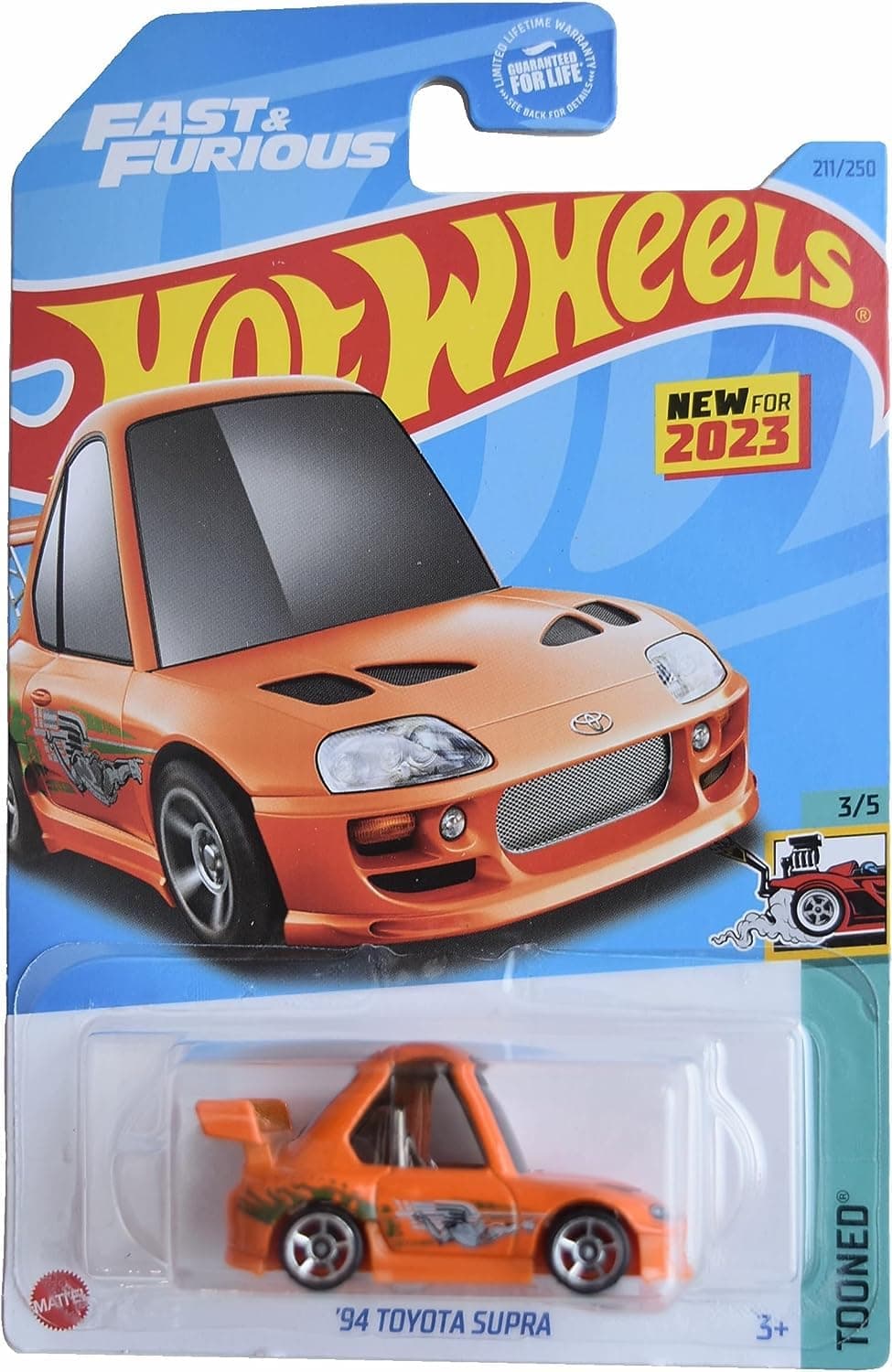 94 Toyota Supra, Tooned 3/5 [Orange] 211/250