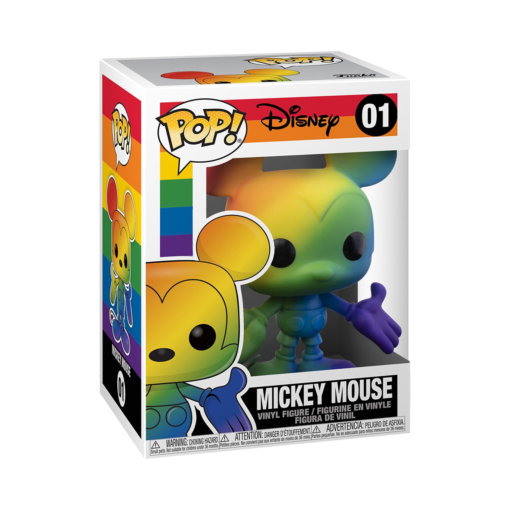 Pop! Disney: Pride - Mickey Mouse - Rainbow - Disney Standard Characters - Collectable Vinyl Figure - Gift Idea - Official Merchandise - Toys for Kids & Adults - TV Fans