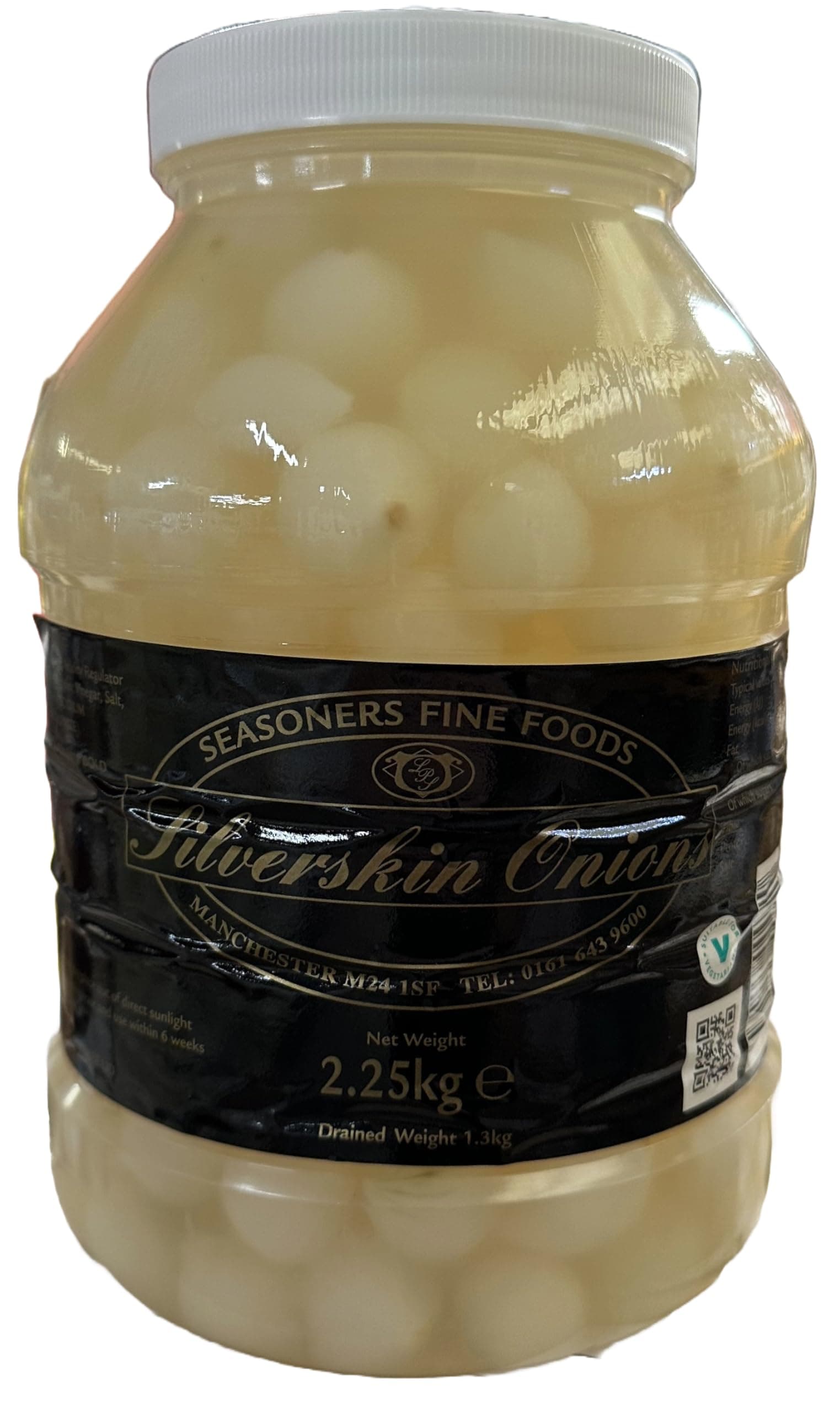Seasoners - Pickled SILVERSKIN Onions - 2.25kg (drained weight 1.3kg)