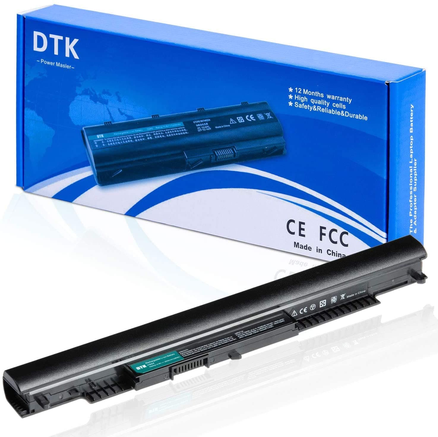 DTK HS04 Laptop Battery for HP 250 255 G4 G5 / Pavilion 15 17,P/N: 807957-001 807956-001 HSTNN-LB6V TPN-C125 TPN-C126 HS03 HSTNN-LB6U 807612-421 Series 14.8V 2400mAh