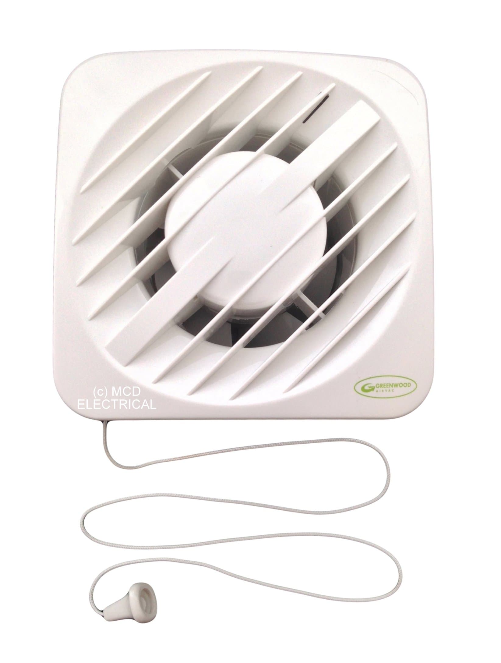 Select 100mm Pull Cord Fan With Pull Cord And Gravity Shutters