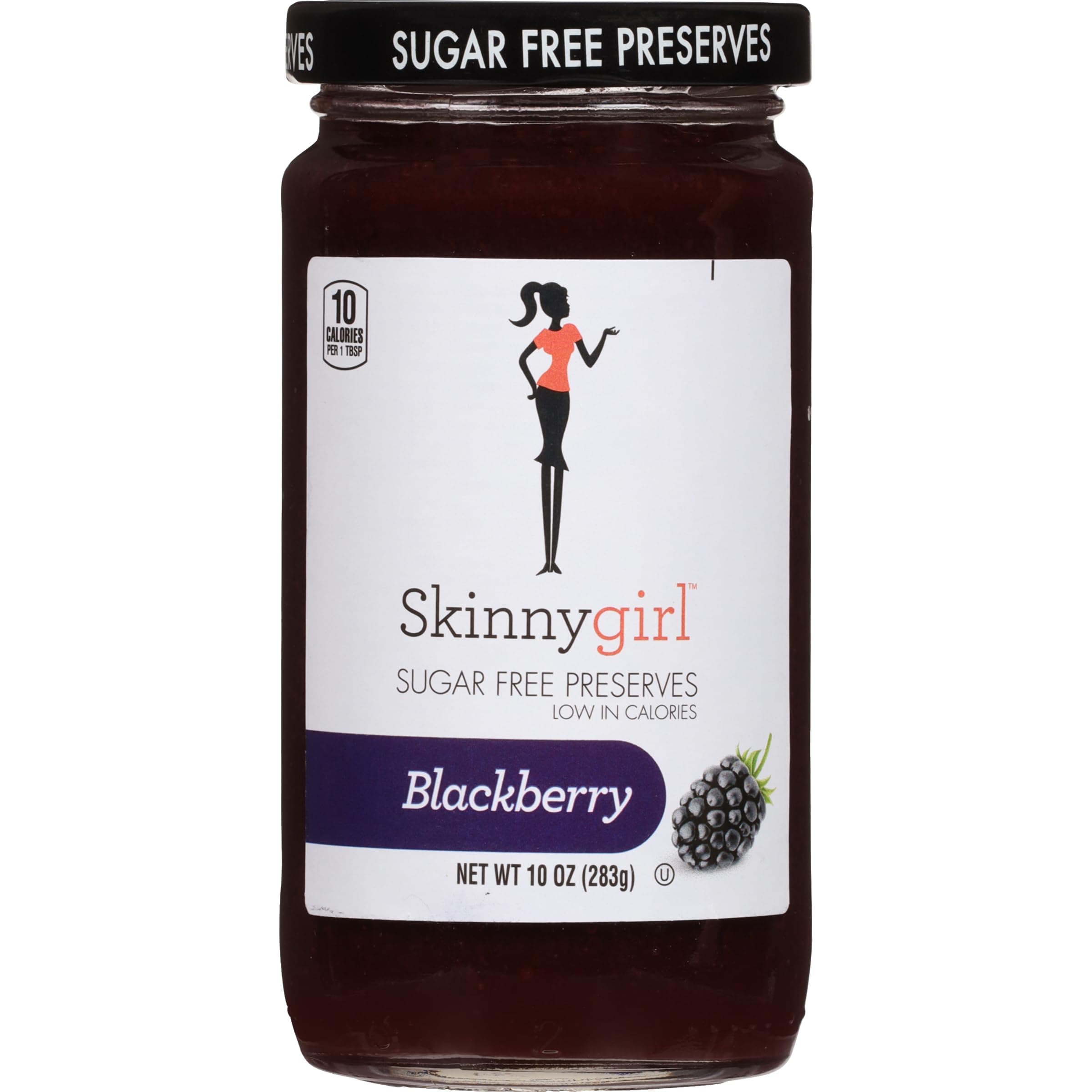 Sugar Free Kosher Preserves, Blackberry, 10 Ounce