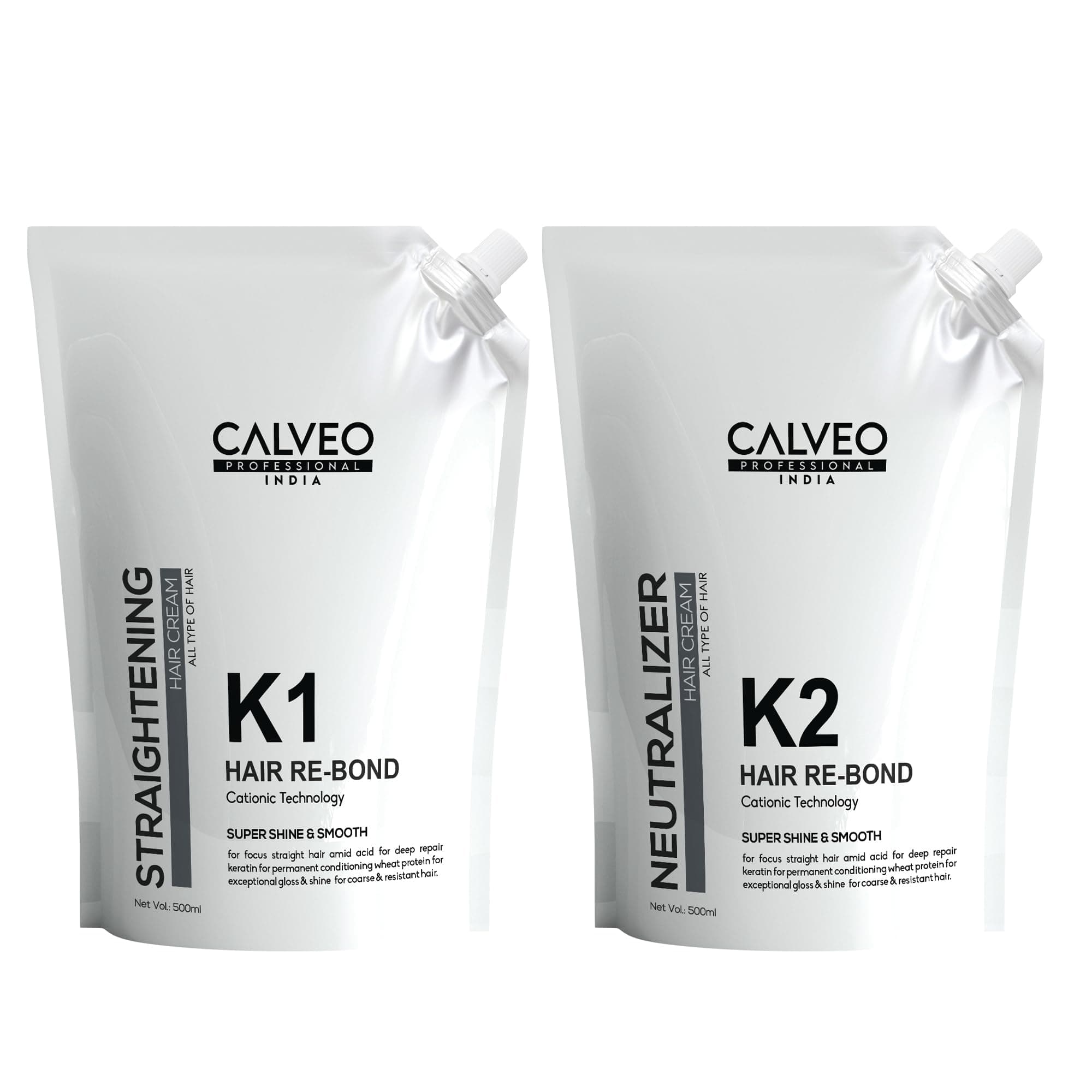 HAIR RE-BOND & Straightening kit Smoothing Cream & Neutralizing Cream (1000 ml)