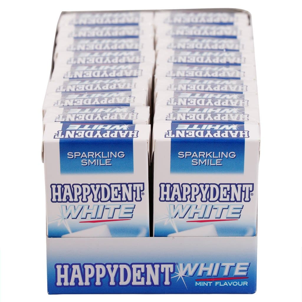 Happydent White, Xylitol Sugarfree Spearmint Flavour, Chewing Gum, Fliptop Pack, 289.8 g [Pack of 18]