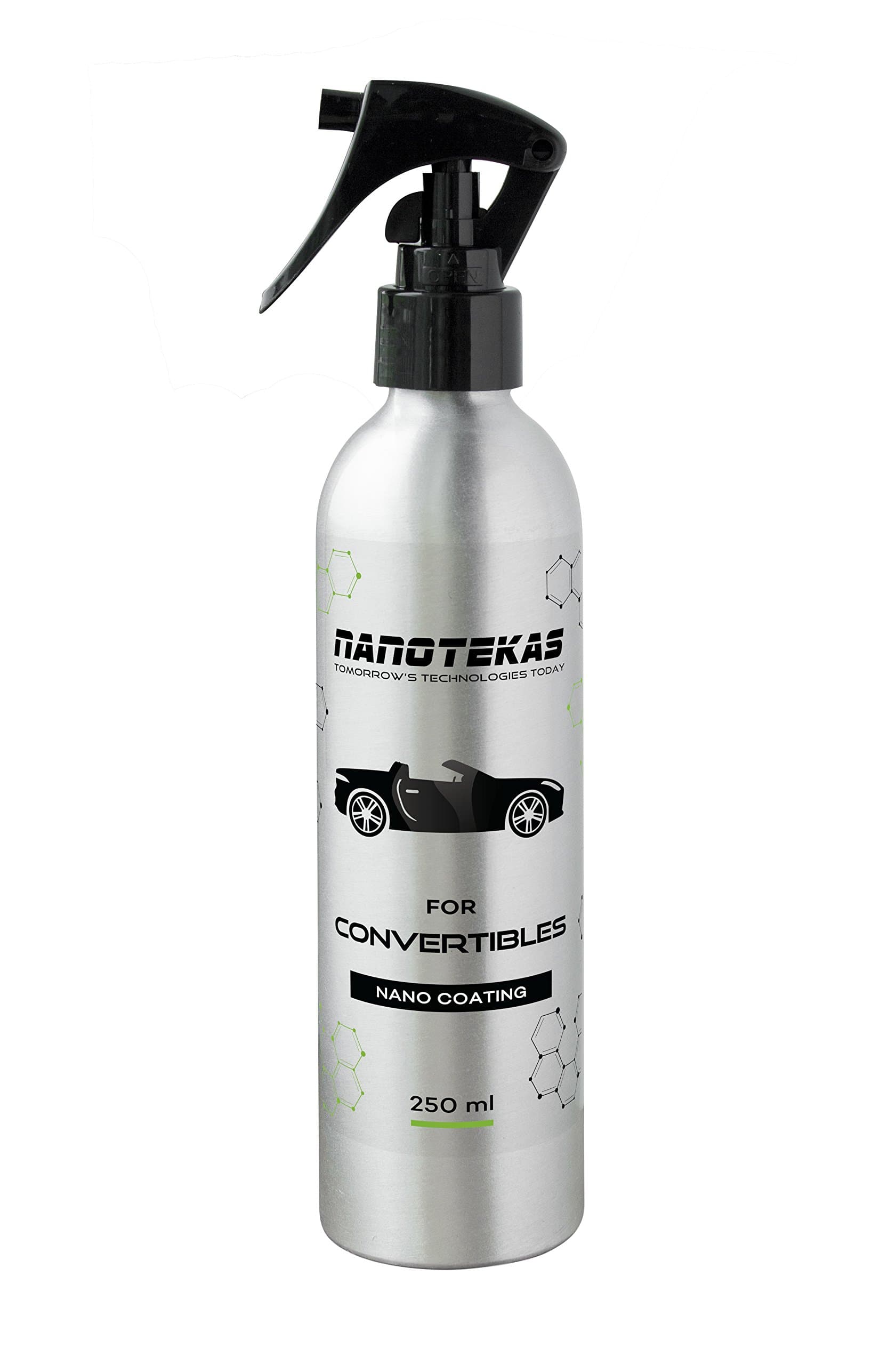 Waterproof Nano Vinyl Coating For Convertible Cabriolets (Convertibles) Roof Hydrophobic Spray 250 ml