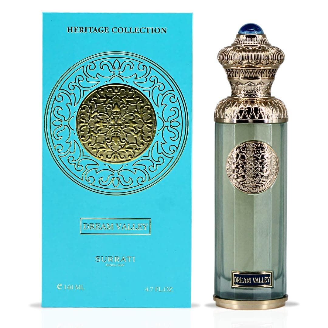 SURRATI HERITAGE COLLECTION - DREAM VALLEY Eau De Parfum For Women Spray 140ML(4.7 Oz) Long-lasting Arabian Perfumes For Women - Refreshing Crisp Citrus & Soft Floral Fragrance For A Touch Of Elegance