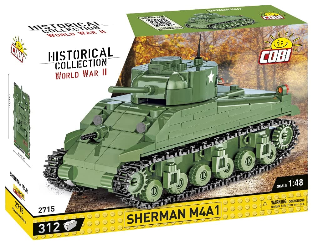 Cobi toys Historical Collection Sherman Firefly Tank, Green (2515)