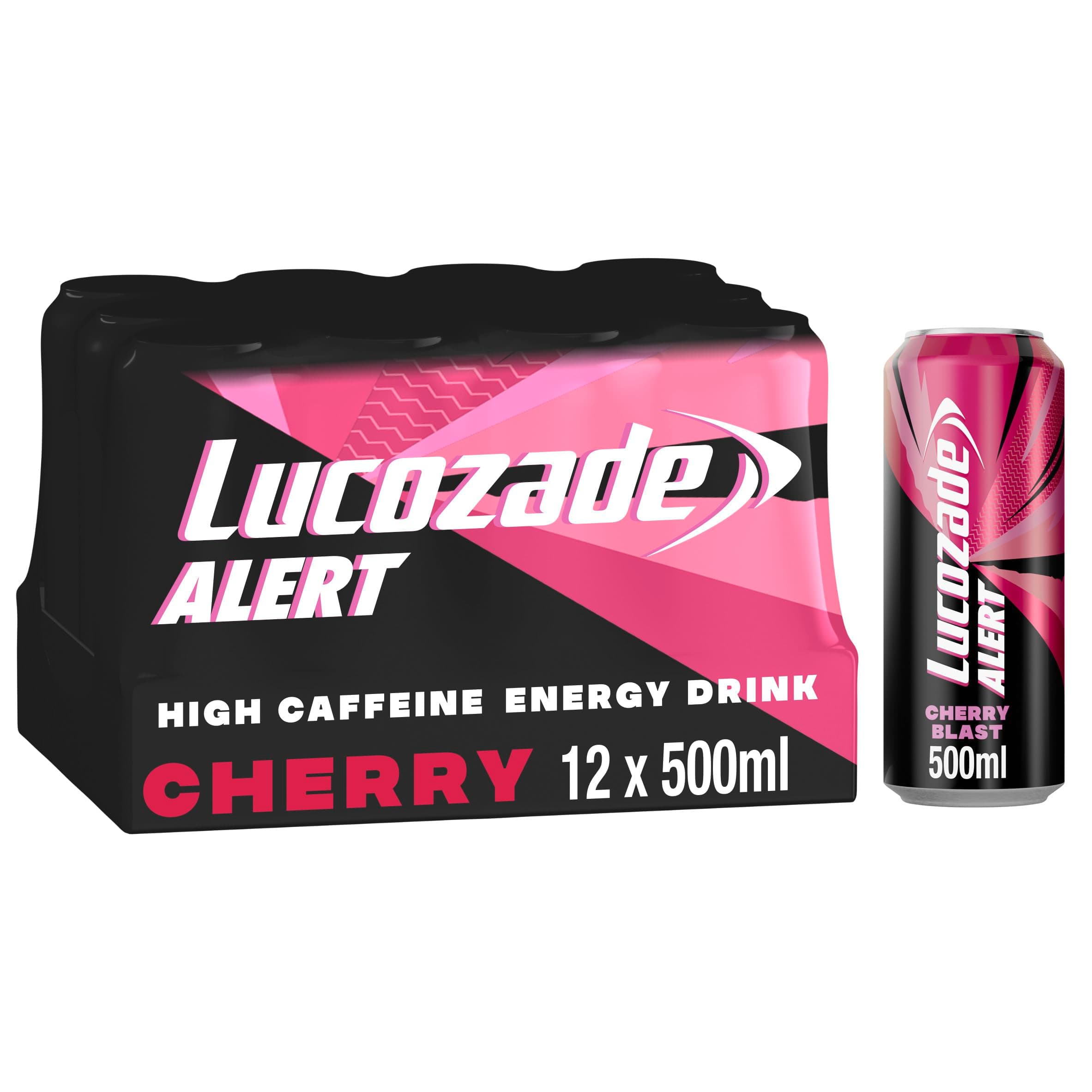 Alert Energy Drink Cherry Blast 500ml (Pack of 12)
