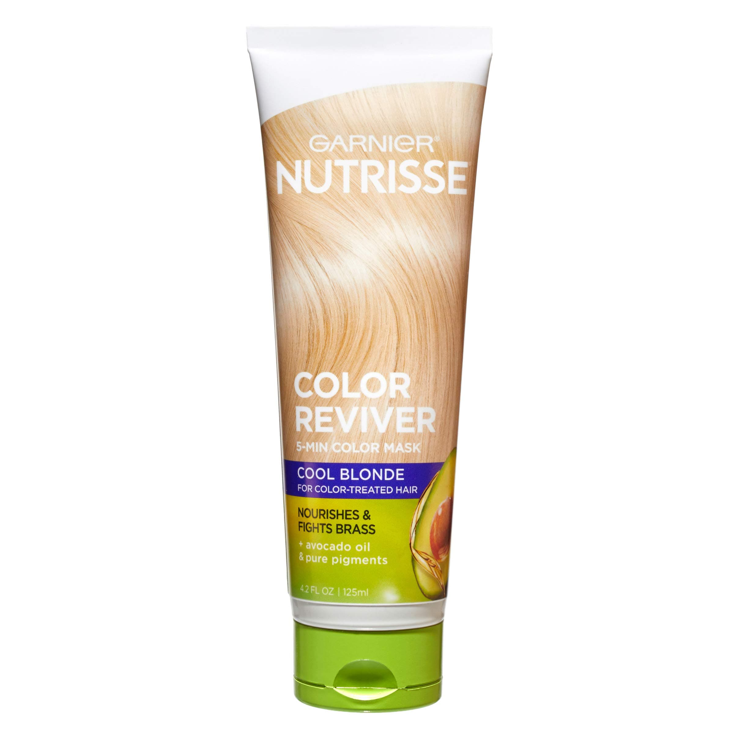 Garnier Nutrisse Color Reviver 5 Minute Nourishing Hair Color Mask with Avocado Oil Delivers Day 1 Color Results, for Color Treated Hair, Cool Blonde, 8.4 fl oz