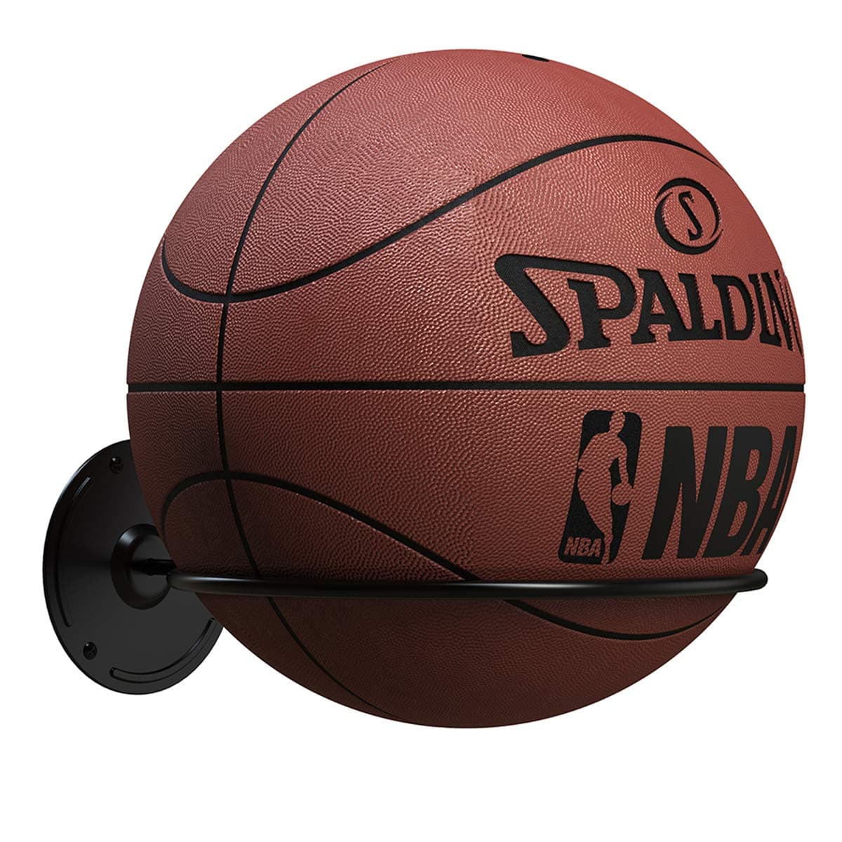 Kesito Single Ball Wall Mount Holder, Display Storage Rack for Basketball Volleyball Soccer Ball (Steel)