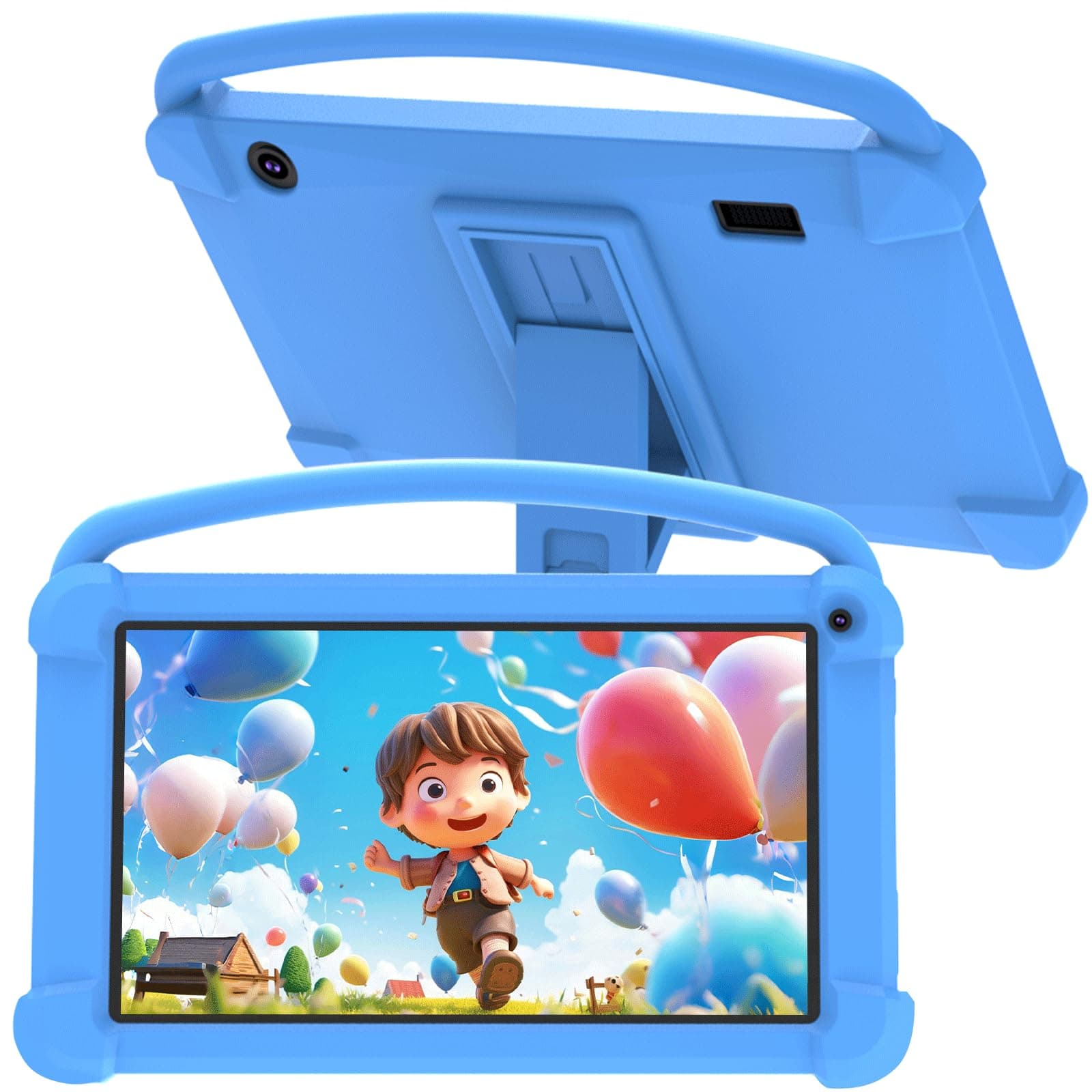 Kids Tablets, Android 12 Tablet for Kids, 4GB RAM, 32GB ROM, Toddler Tablet, 7 Inch IPS Screen, Child Lock, 2+5MP Dual Camera, Shockproof Case for Education, Games