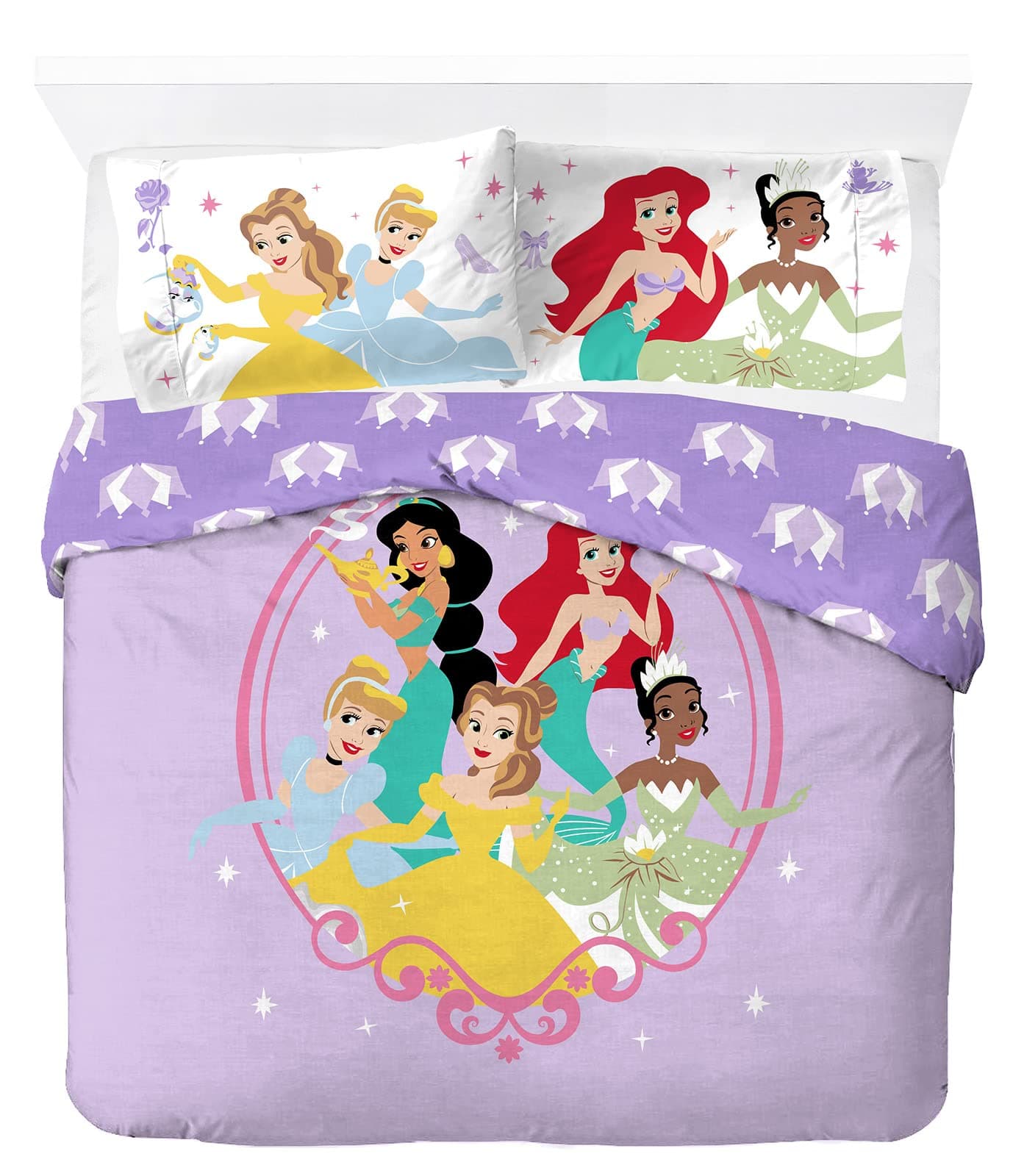 Disney Princess Heart of Gold 100% Cotton Double Duvet Cover Set - Includes 2 Pillowcases