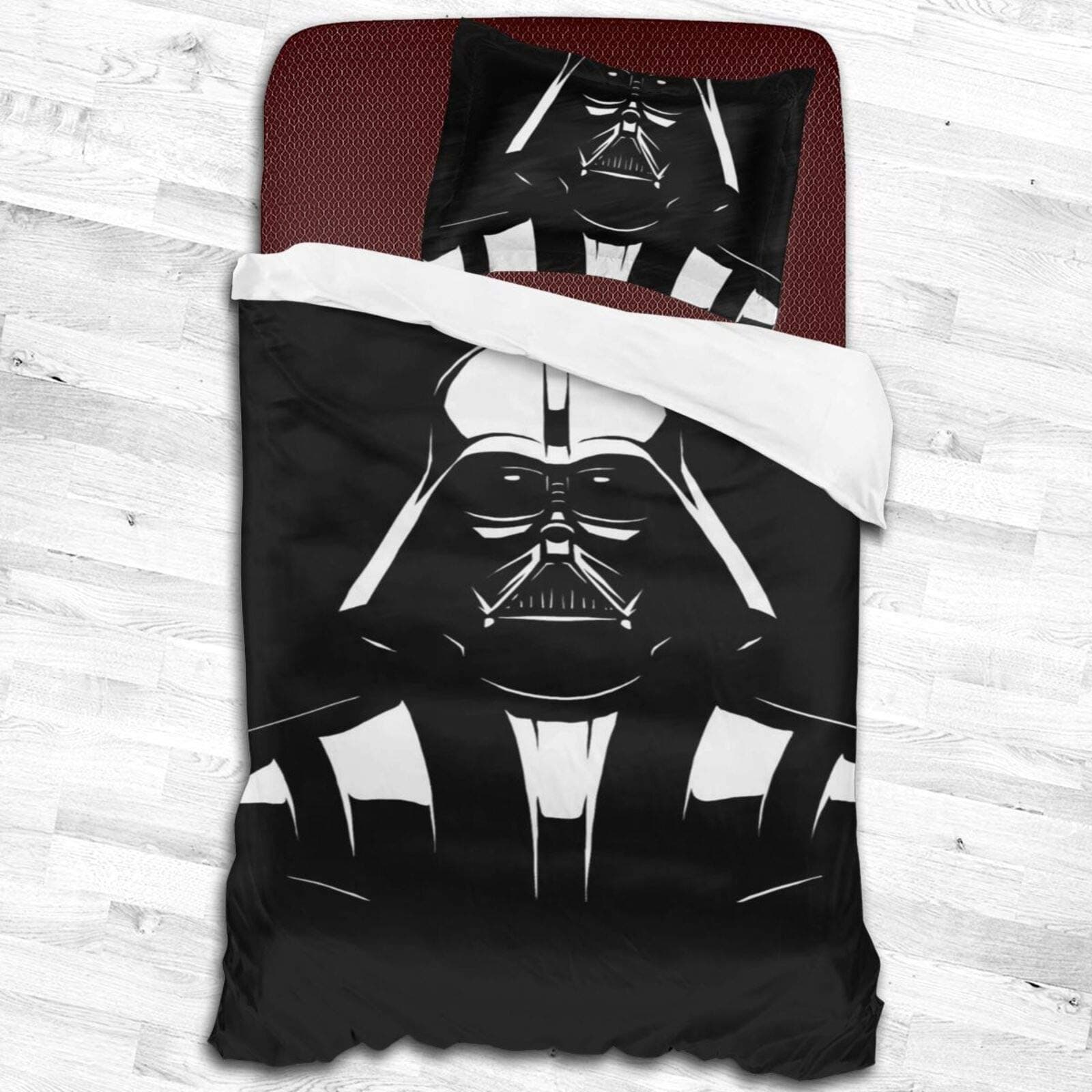 Darth Vader Bedding Comforter Set 2 Piece Bed Sets Twin Bedding Set Bed Sheet, Pillow Cover | Super Soft, Deep Pockets, Machine Washable for Kids (Boys & Girls) Or Guest Room (53"X79")