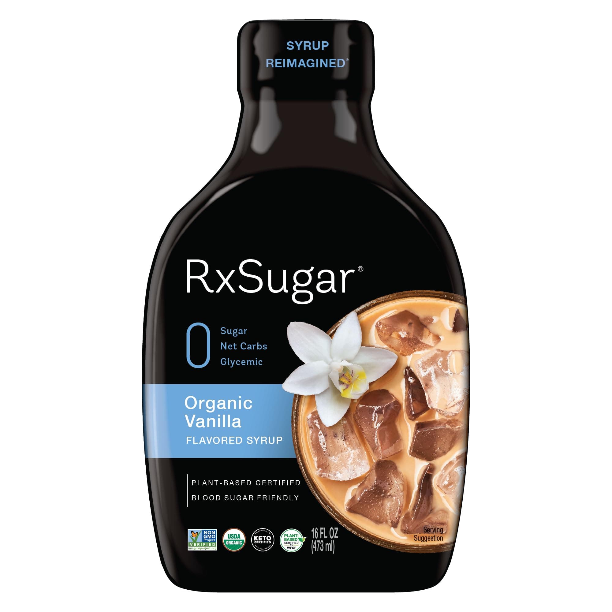 RxSugar KHCH00395965 16 fl oz Organic Vanilla Syrup