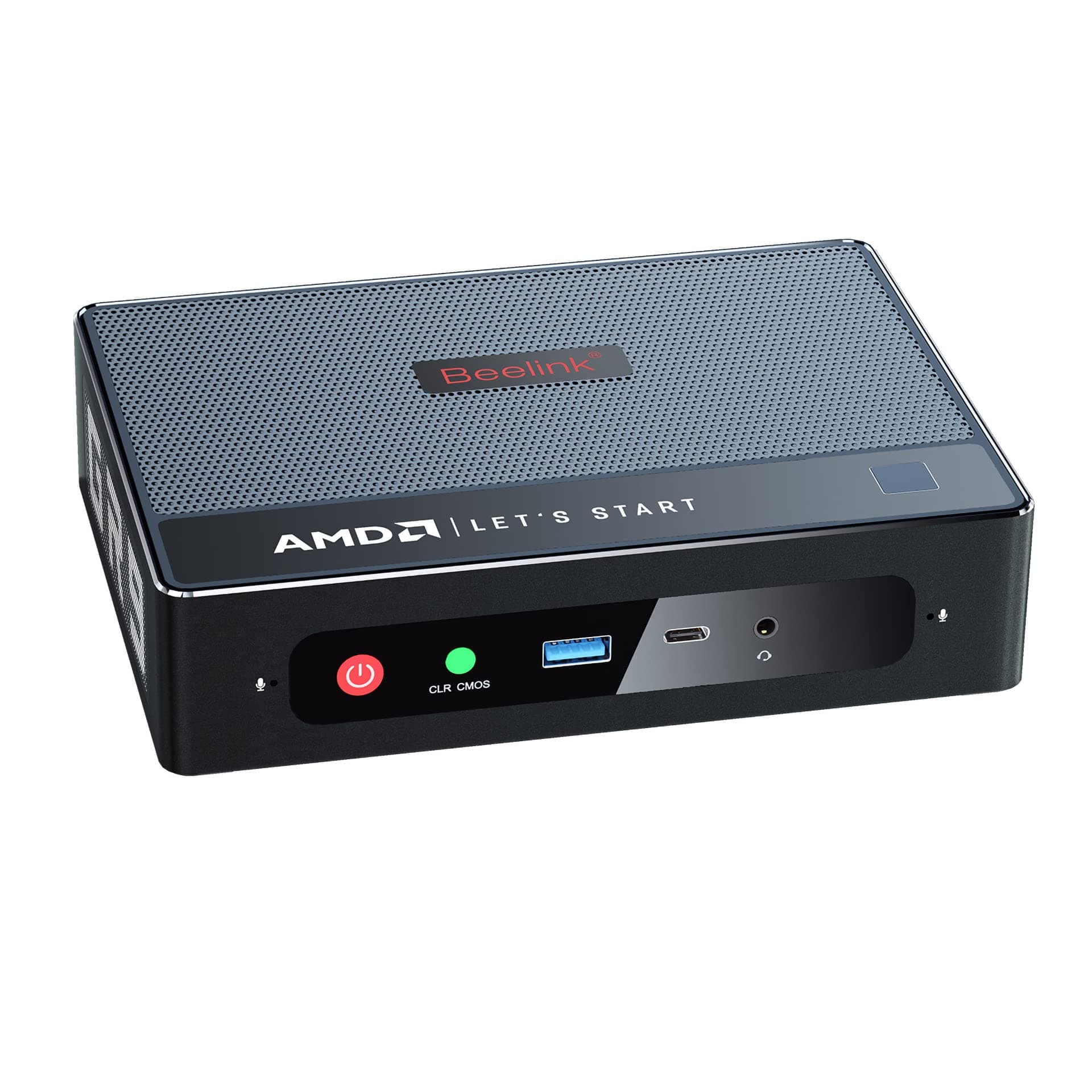 Windows 11 Pro Beelink GTR5 Mini PC, AMD Ryzen 9 5900HX Processor（8C/16T,up to 4.6Ghz）,Mini Computer with 32GB DDR4 RAM/ 500GB M.2 NVME 2280 SSD, Support 4K@60Hz/WiFi 6E/BT5.0/Auto Power On