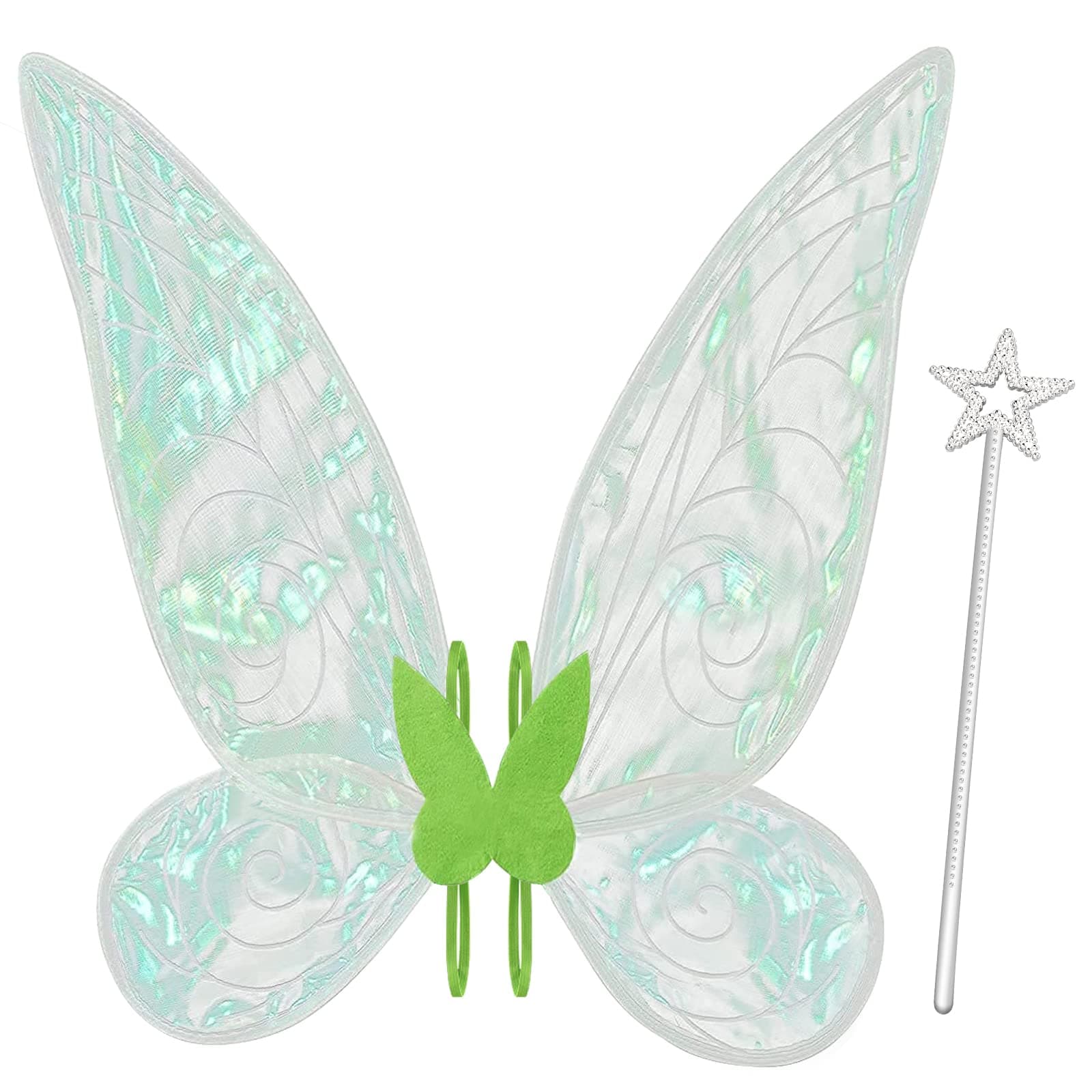 Fairy Wings for Adults,Butterfly Wings for Girls Women,Halloween Costume Sparkle Angel Wings Dress Up Party Favor