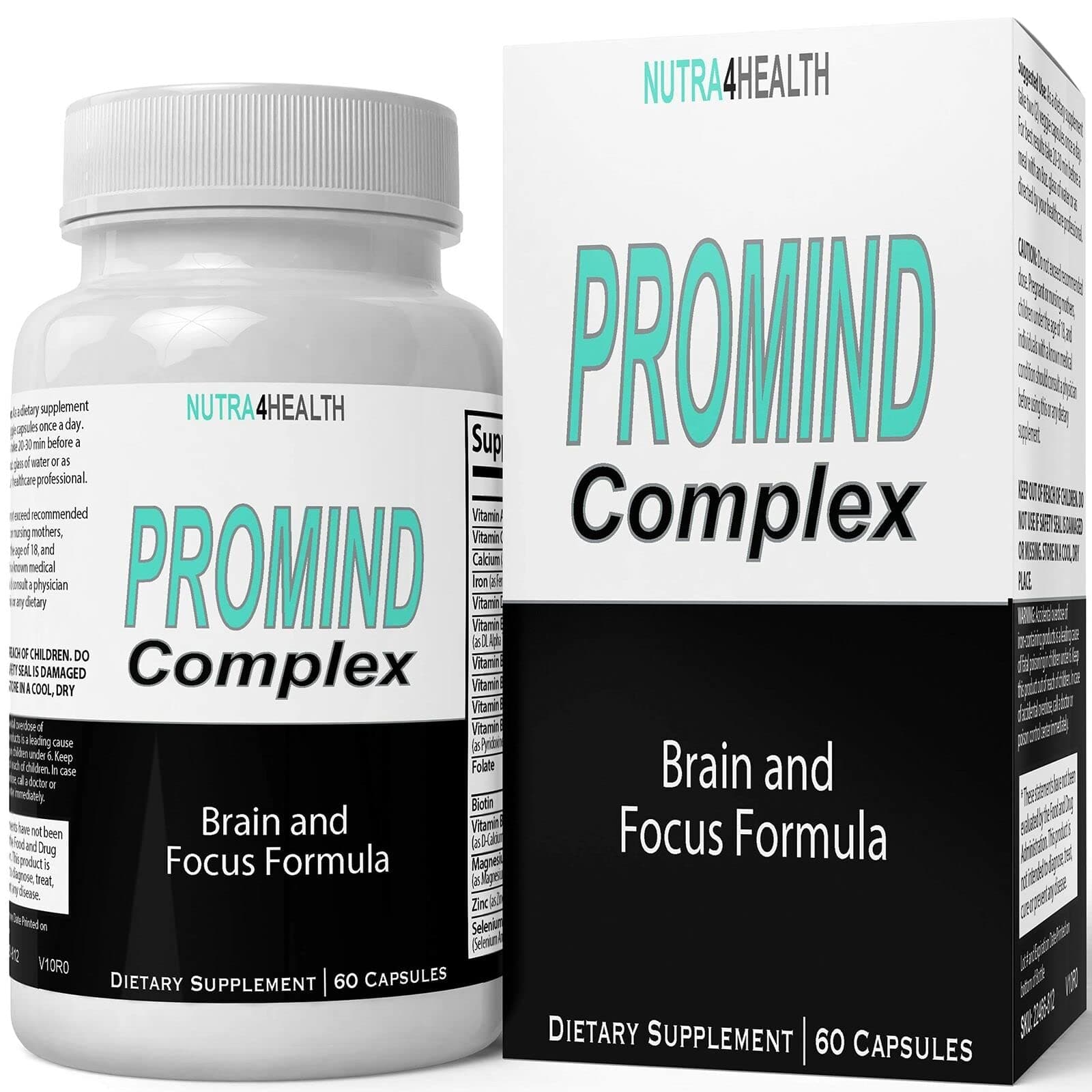 Pro Mind Complex Mind Tech Nootropic Original by Nutra4health Technologies Mindtech Brain Booster Supplement 60 Capsules