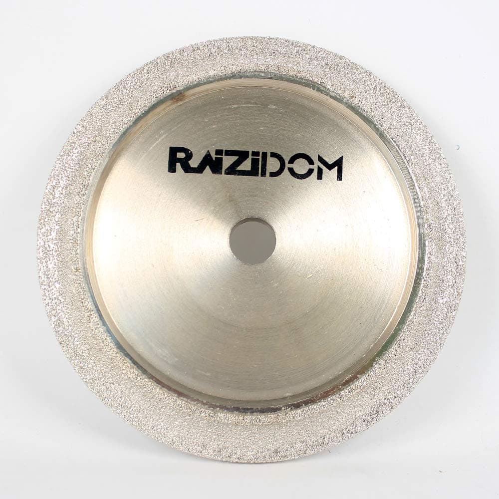 Raizidom 6 inch Vacuum Brazed Profile Wheel for Stone and Porcelain Tile Edge Profiling Demi Bullnose with 5/8" Arbor