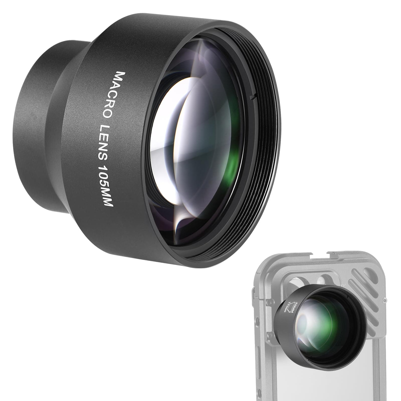 105mm HD Macro Lens for 17mm Thread Lens Backplane