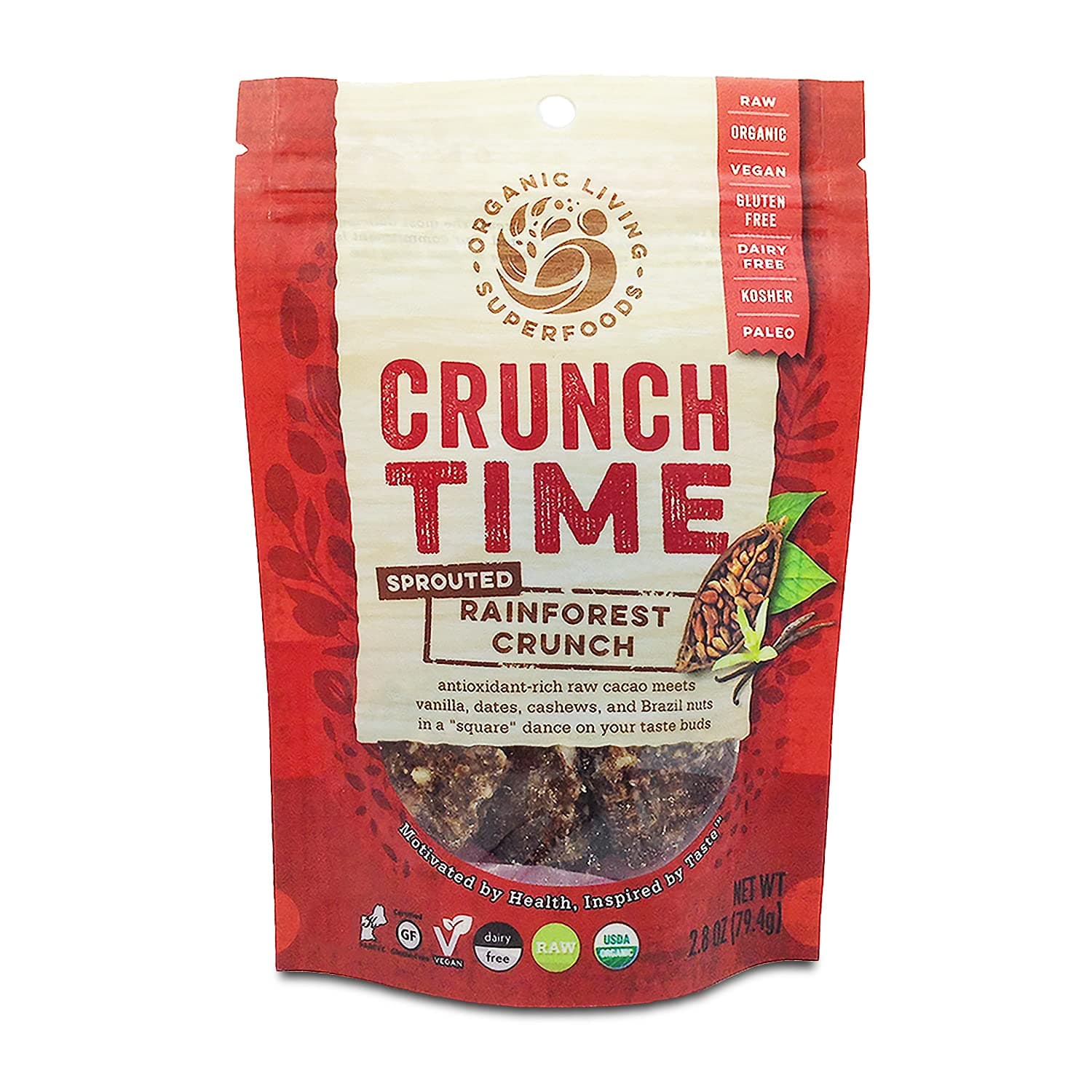 Organic Raw Sprouted Rainforest Crunch (Pack of 1)