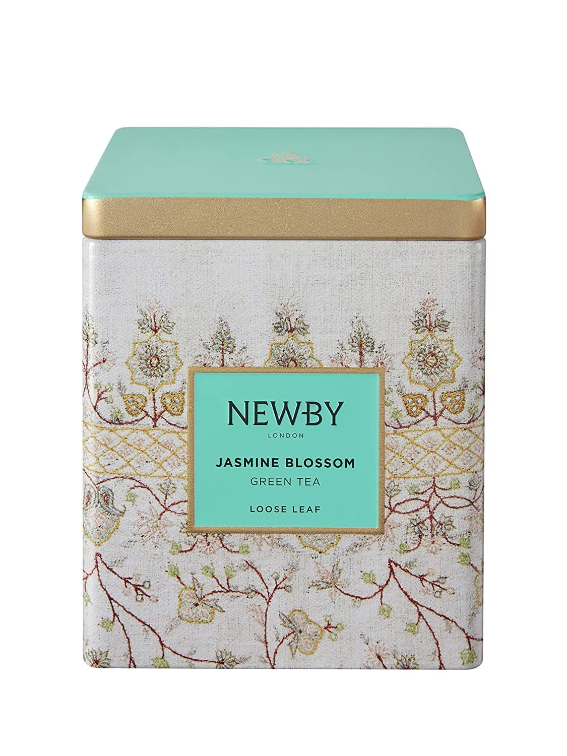 Jasmine Blossom Green Tea Loose Leaf Caddy | Fine Green Tea Leaves & Scent of Natural Jasmine Flower | 125g