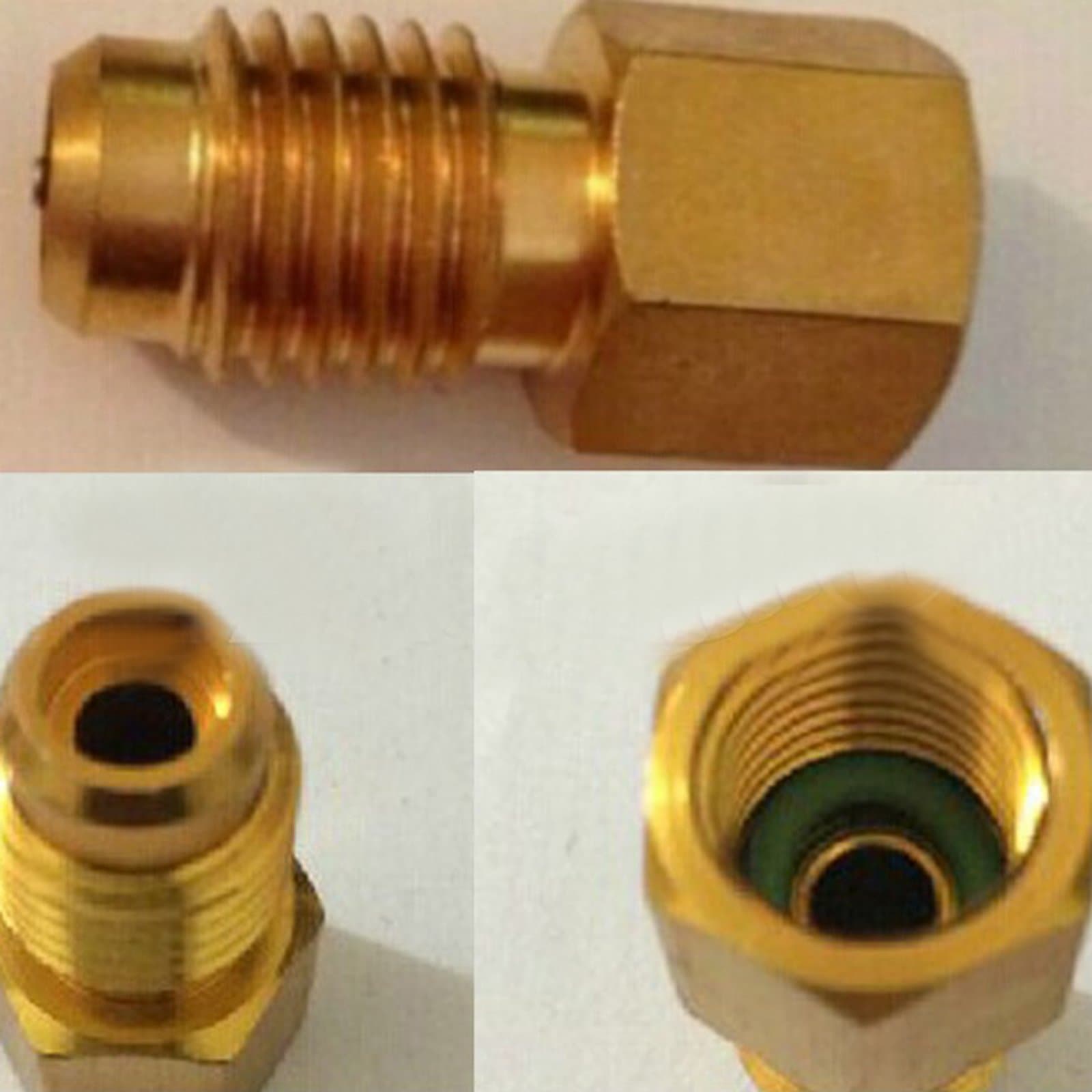 TASSO 2pcs R134A Refrigerant Tank Adapter 1/4" SAE Male x 1/2" ACME Female New TASSO-10036