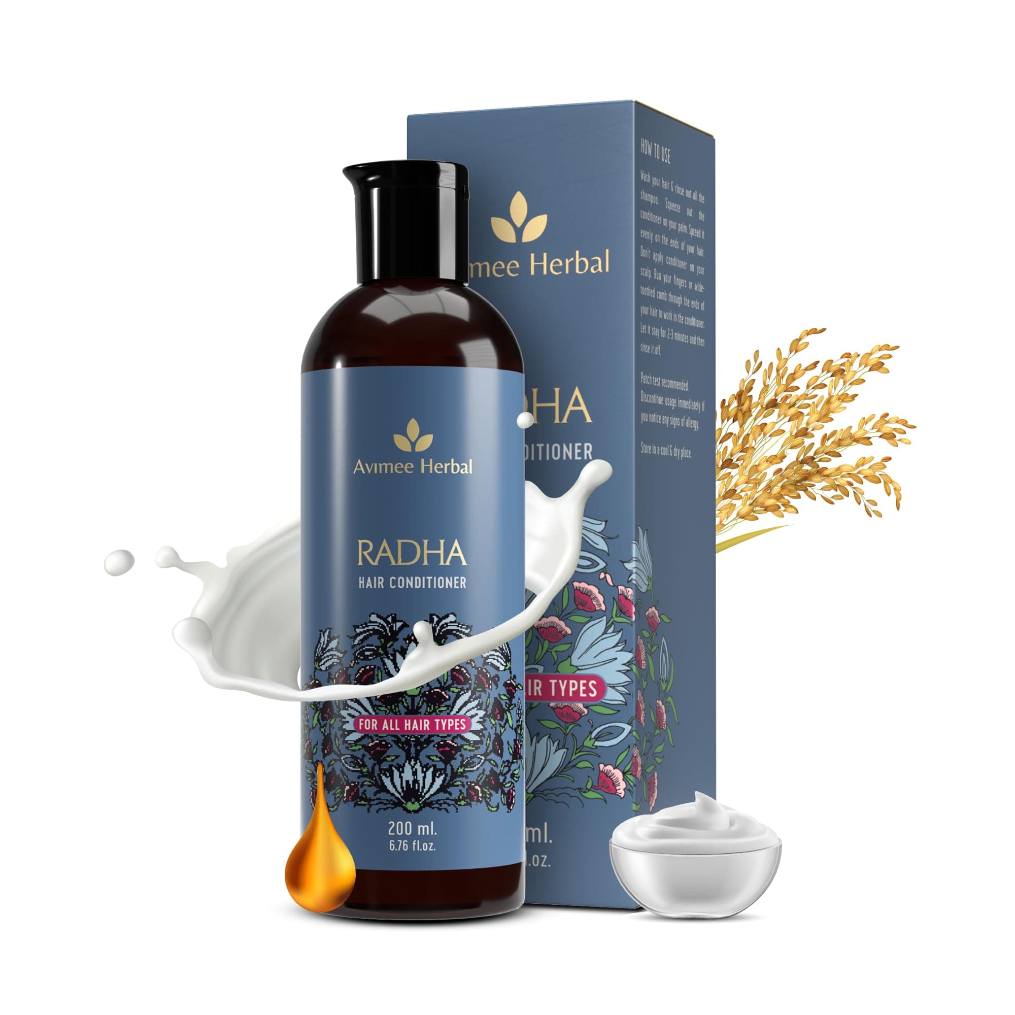 Radha Hair Conditioner For All Hair Type | Makes Hair Silky Soft | For Damaged & Weak Hair | 200 Ml