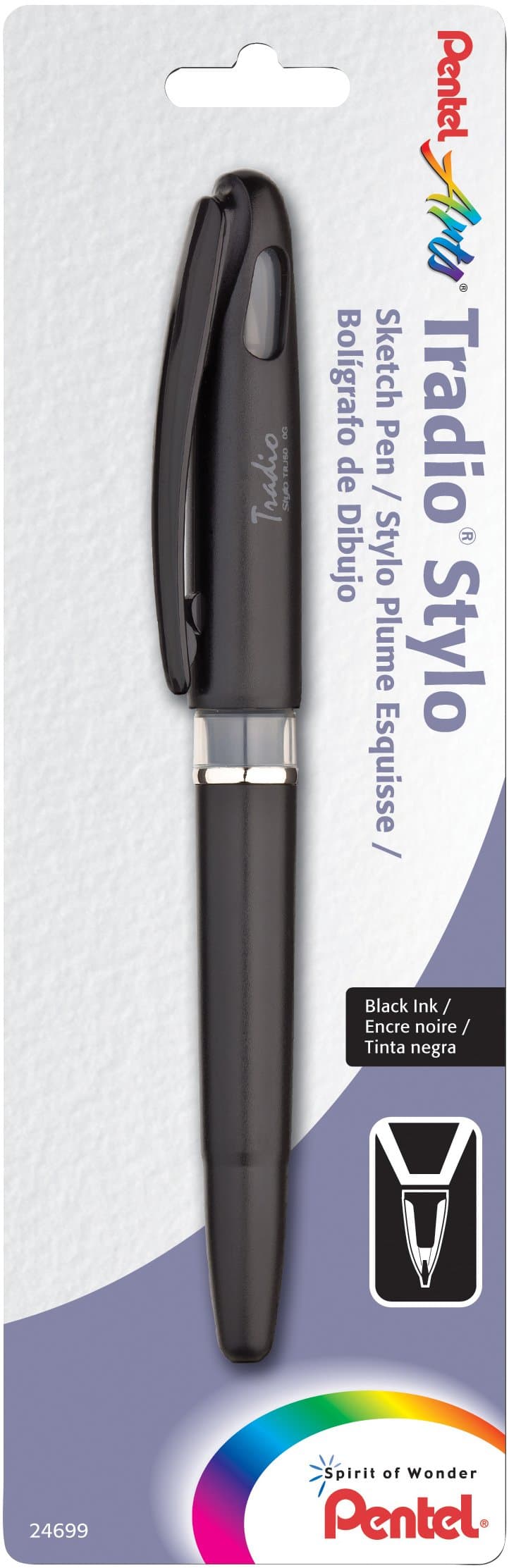 Arts Tradio Stylo Sketch Pen, Black Ink, Pack of 1 (TRJ50BPA)