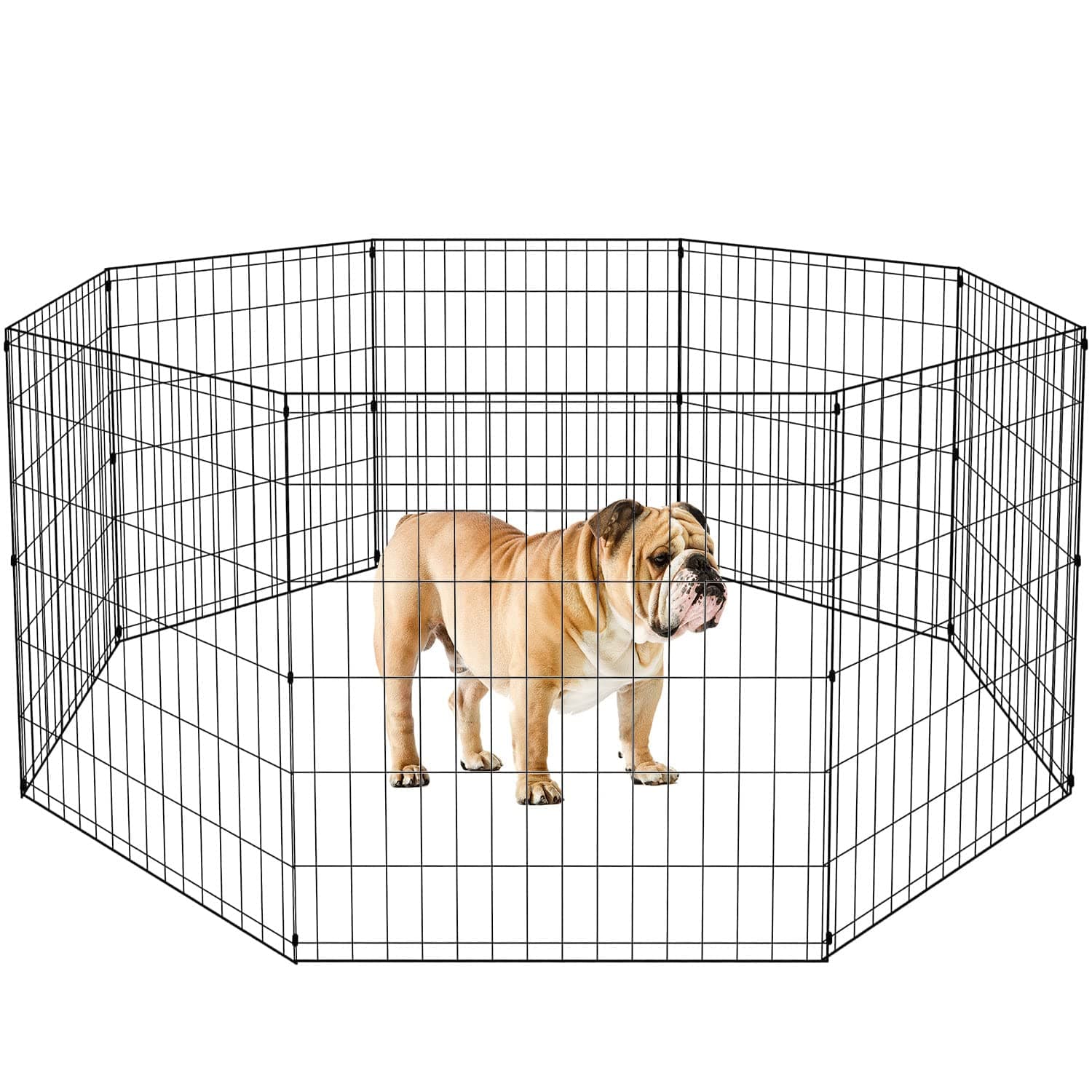 BestPet Metal Wire Playpen, 30 Inch Tall Black