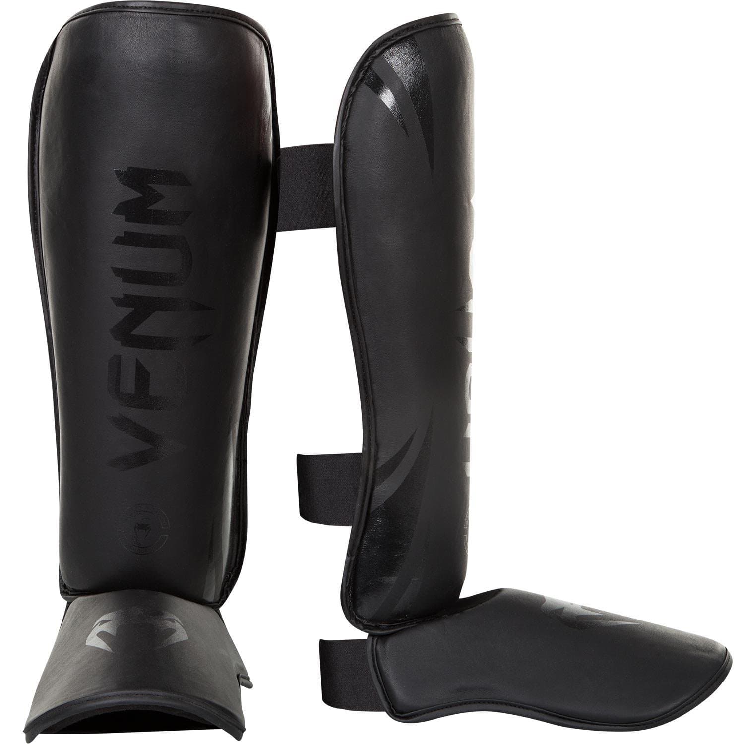 Venum Challenger Stand Up Shin Guards - Matte/Black - Large