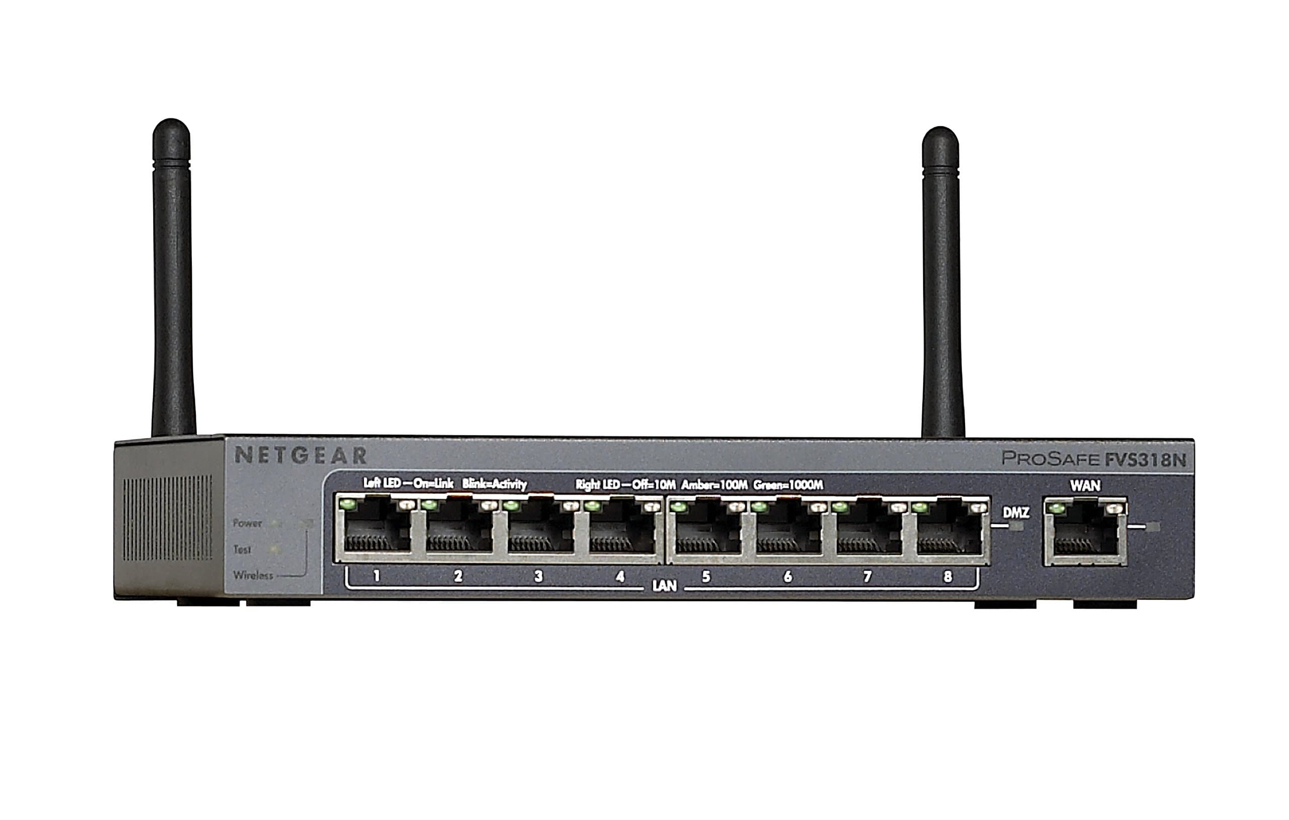 NETGEAR ProSAFE FVS318N 8-Port Wireless-N VPN Firewall with SSL and IPSec VPN (FVS318N-100NAS)