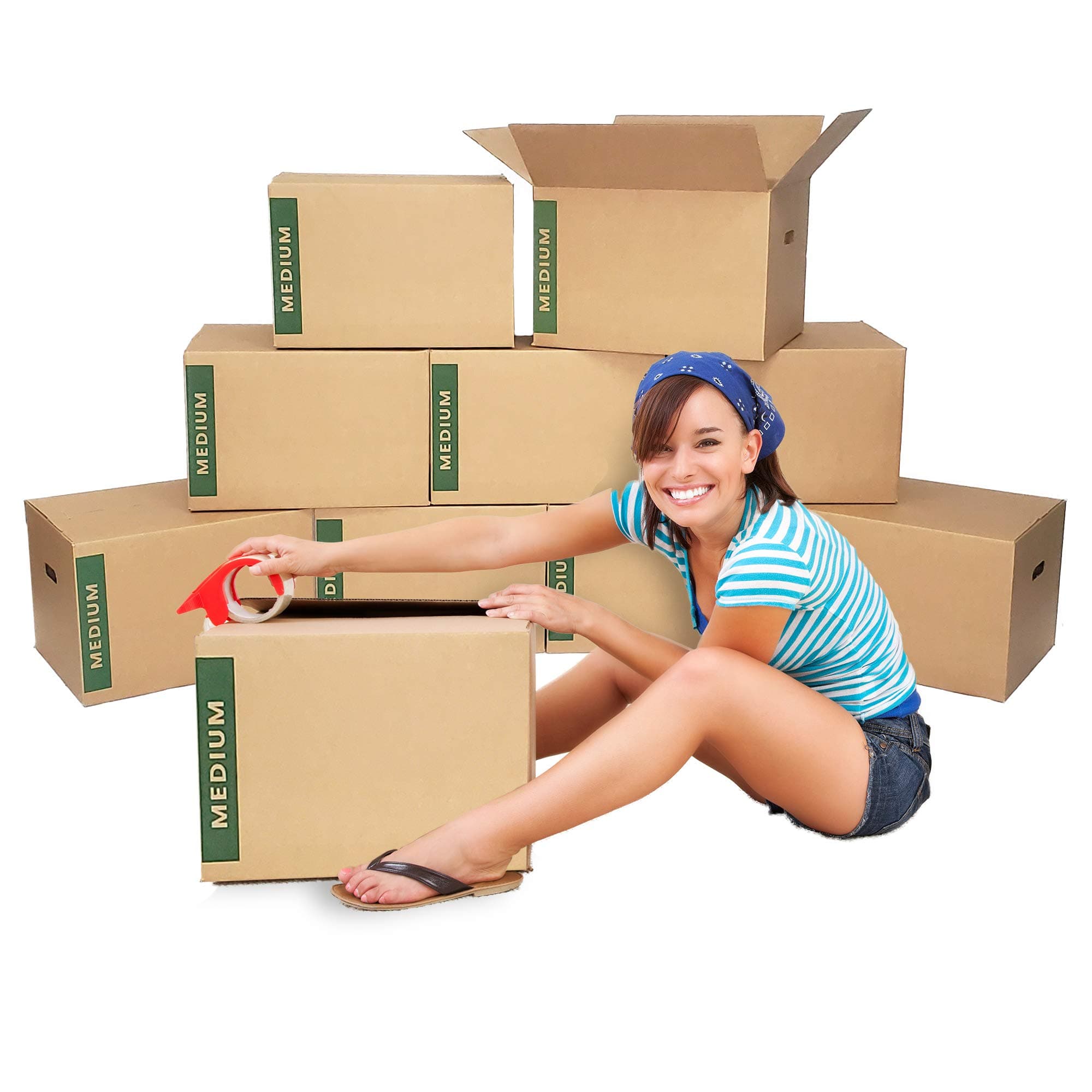 Medium Moving Boxes with Handles Pack of 10 – 18"x14"x12" – Cheap Cheap Moving Boxes