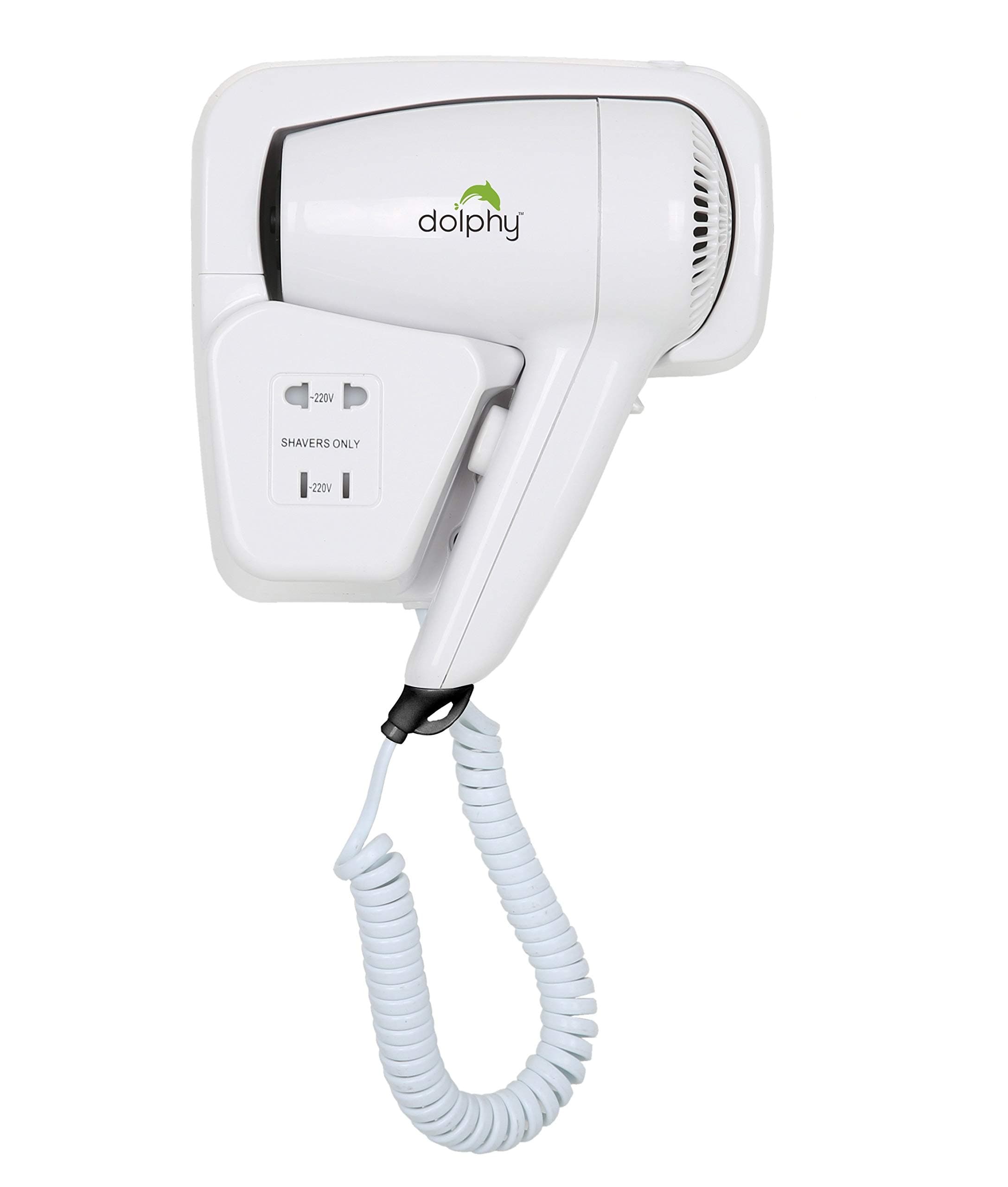 Dolphy Professional 1200 Watts Wall Mounted Hair Dryer Hd-001, White