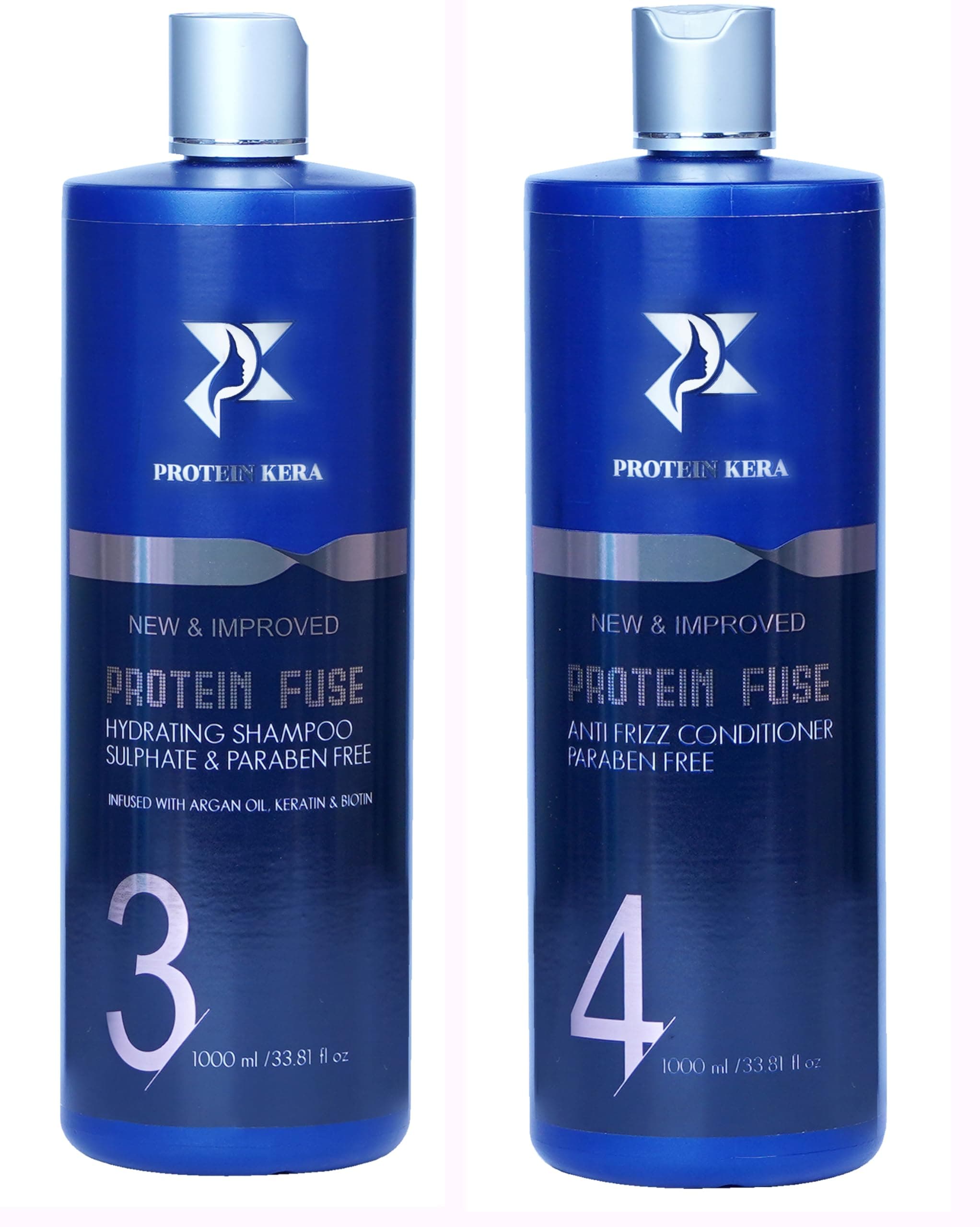 Sulphate-Free Hydrating Shampoo 1000 ML And Anti Frizz Conditioner 1000ML Paraben Free For Frizz Hair Combo Pack