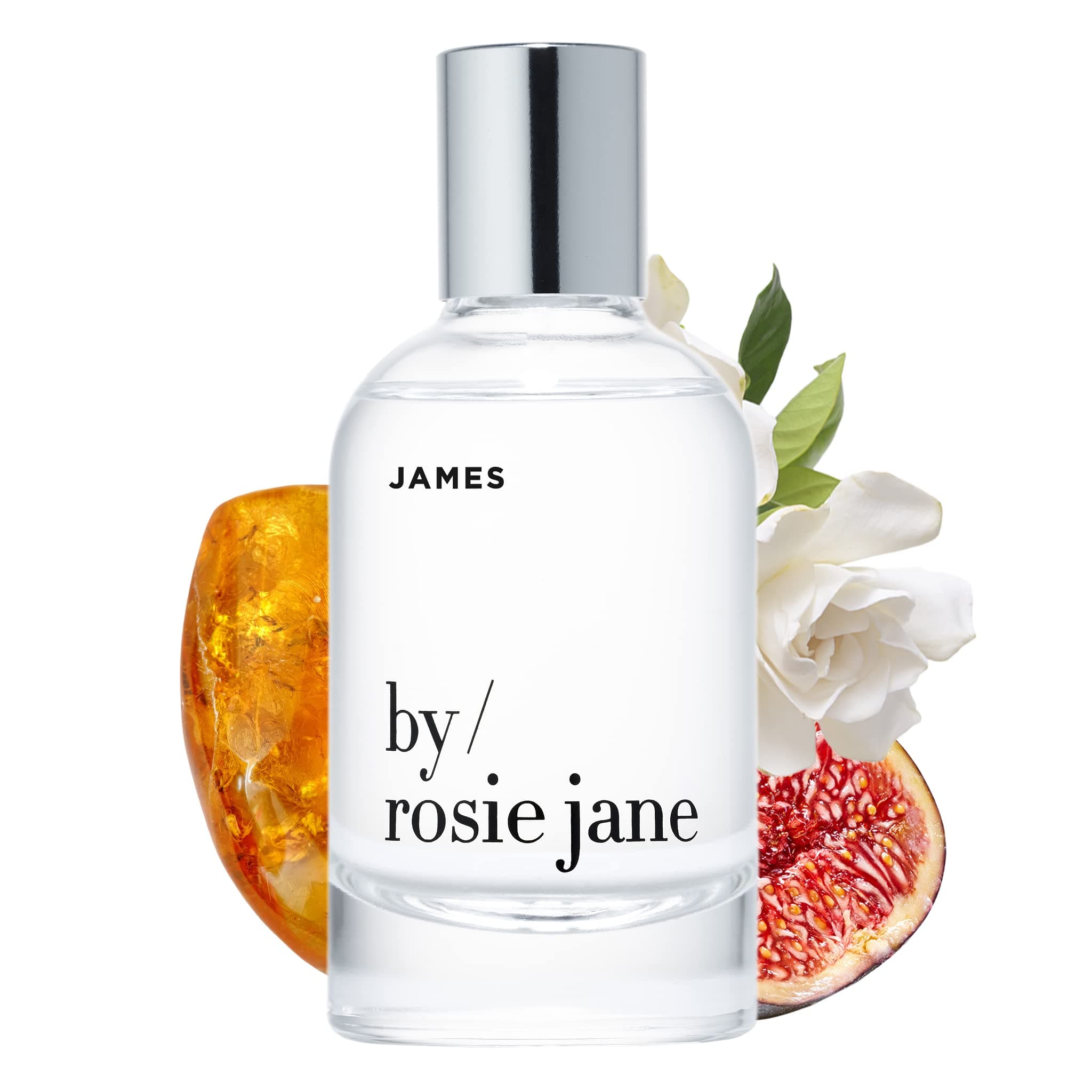 By Rosie Jane Eau De Parfum Spray (James) - Clean Fragrance for Women - Essential Oil Mist with Notes of Fig, Amber, Gardenia - Paraben Free, Vegan, Cruelty Free, Phthalate Free (50ml)