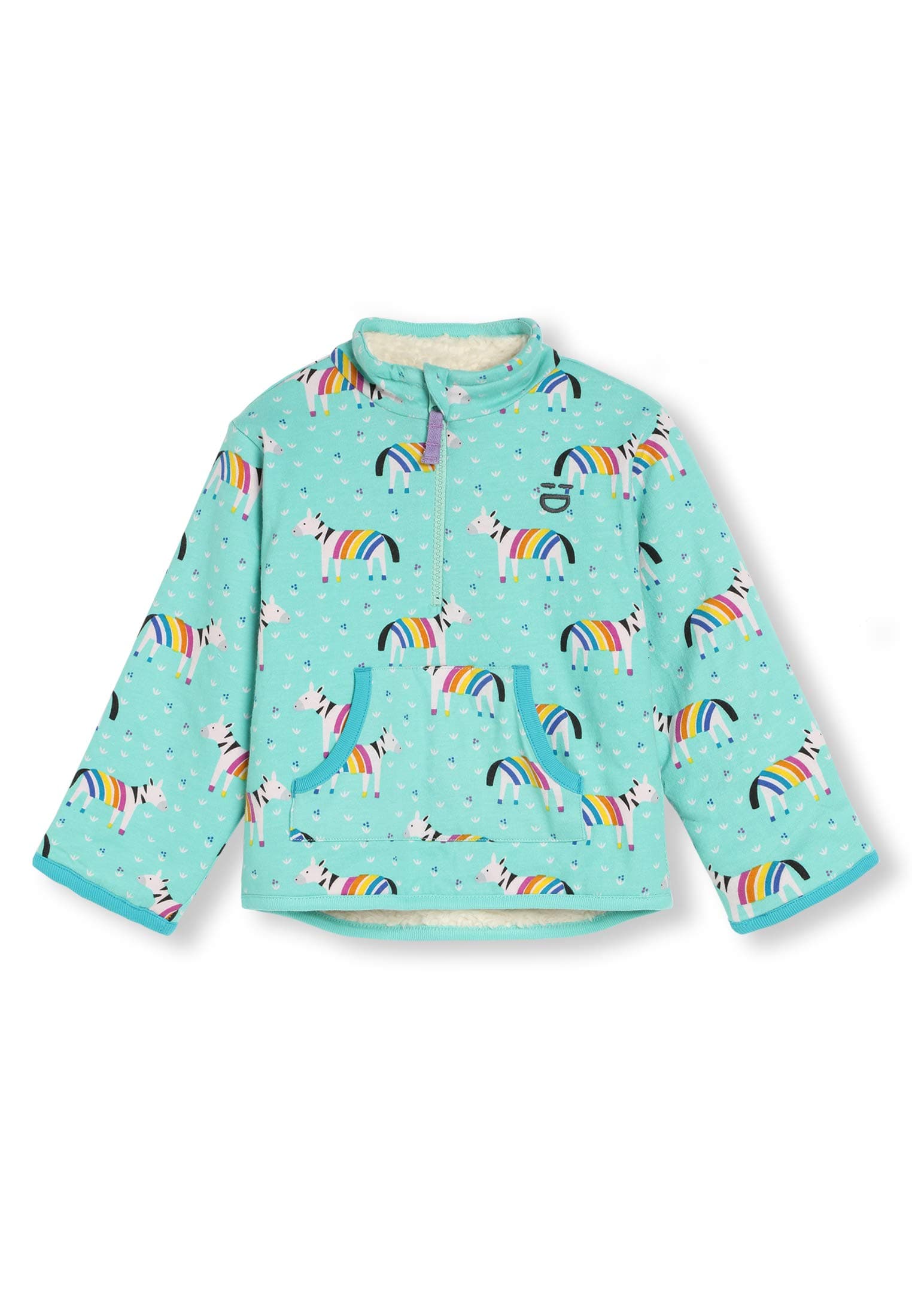 kIDio Organic Cotton Baby Infant Toddler Reversible Fleece Jumper - Boy Girl (0-4 Years)