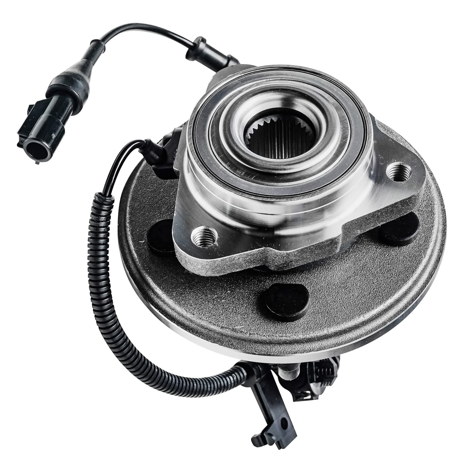 Detroit Axle - Front Wheel Bearing Hub for Ford Explorer Mercury Mountaineer 2006-2010, Replacement 2007 2008 2009 Explorer Mountaineer 5 Lugs Wheel Bearing and Hub Assembly