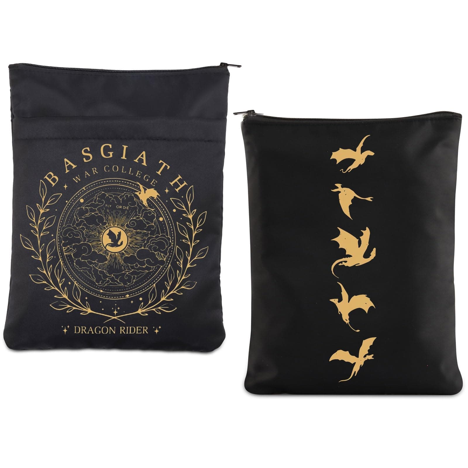 BASGIATH Dragon bs1 Book Sleeve: Fantasy Dragon Rider Gift, War College Inspired