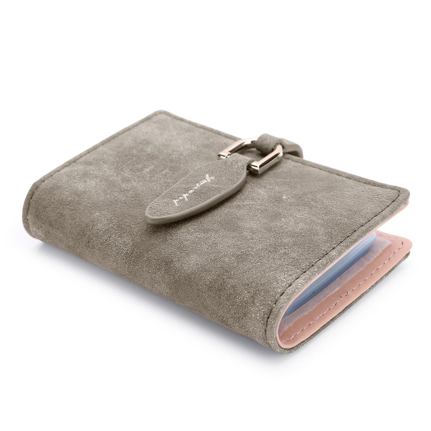 Qyoubi Women's 20 Card Slots Credit Card Holder Organizer Case Wallet Girls Purse (Coffee)