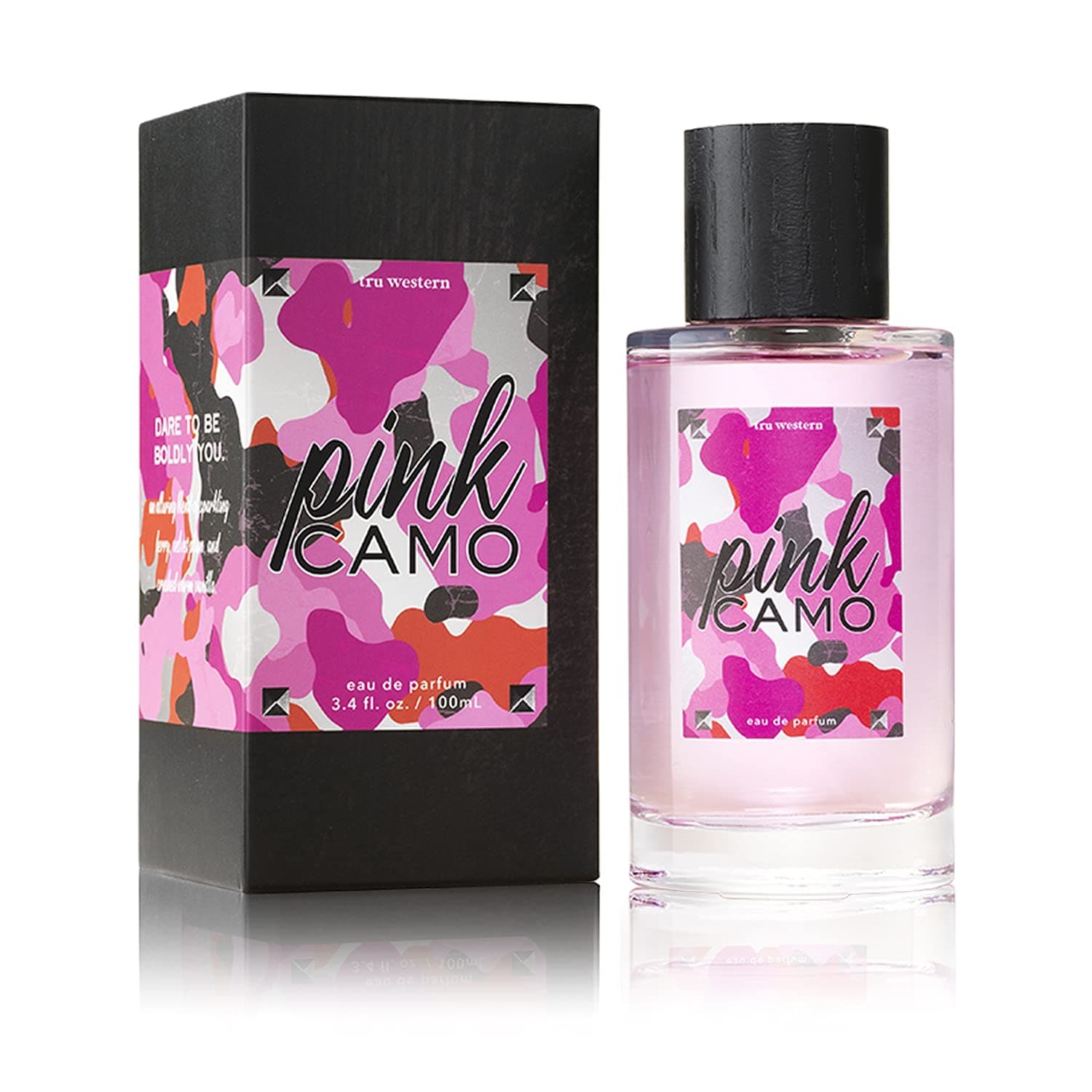 - Pink Camo Perfume by Tru Fragrance and Beauty - Fruity Floral Scent for Women - Cassis, Velvet Plum, Warm Vanilla - Bright, Sweet and Feminine - 1.7 oz