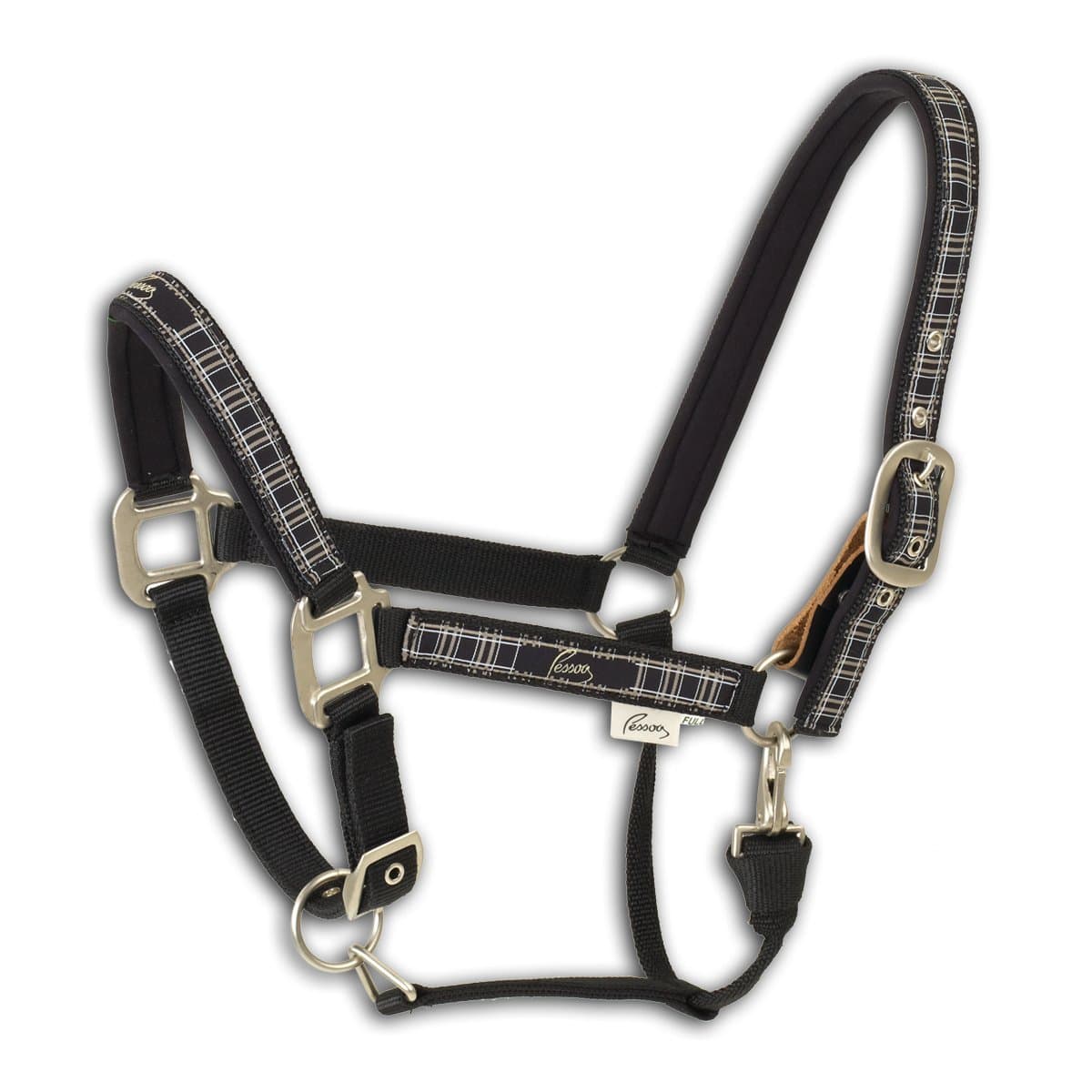 Pessoa Alpine Padded Halter Horse Black/Clay