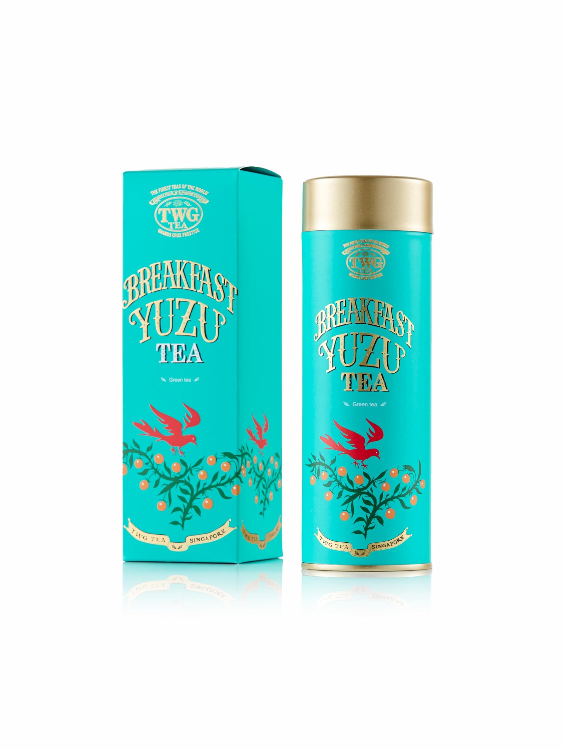 TWG Tea | Breakfast Yuzu Tea | Green Tea | Yuzu | Haute Couture Tin, 100g | Gift Set