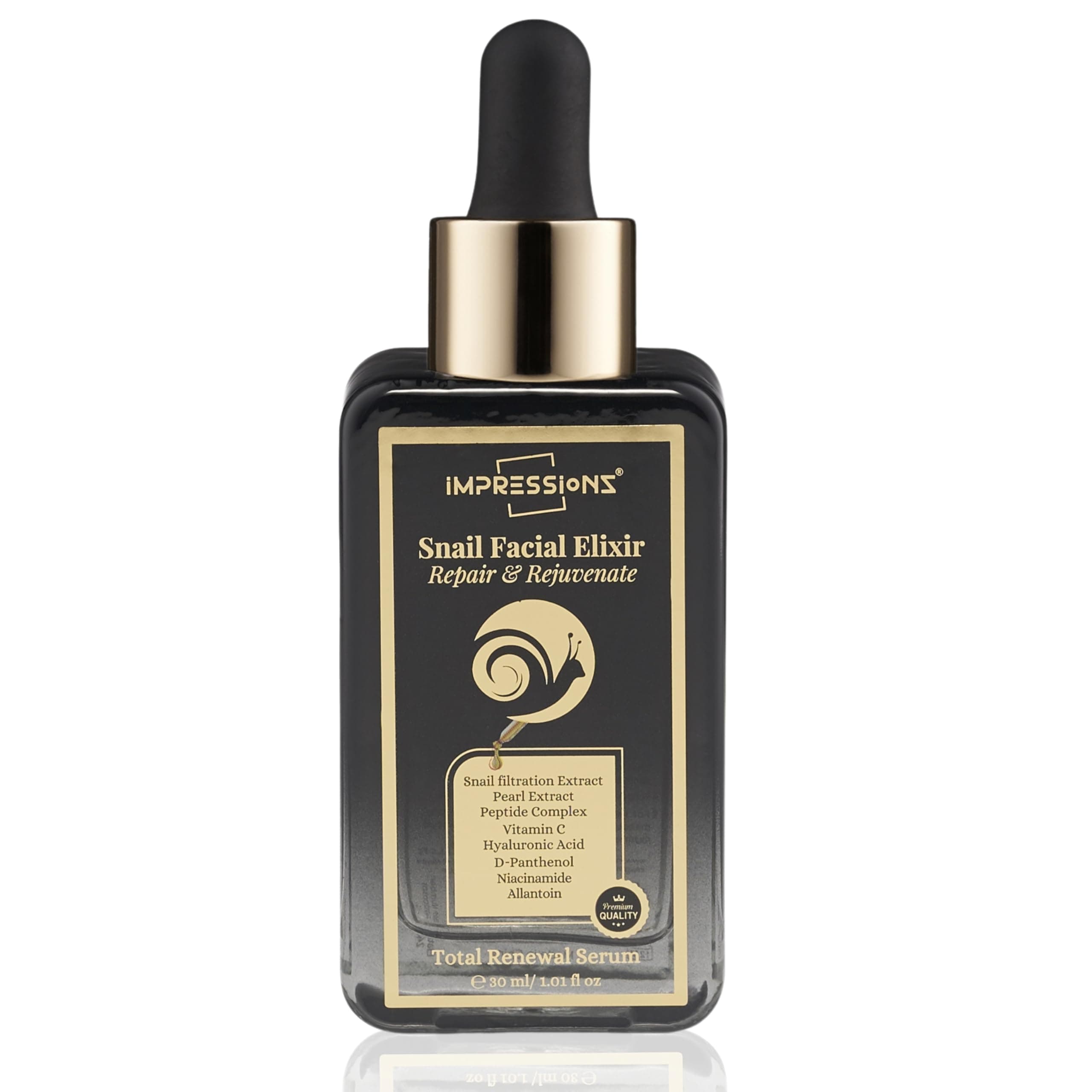 Instant Visible Glow Snail Serum for Face – Collagen Enhancing Hydrating Serum with Snail Mucin for Wrinkles, Fine Lines, Radiant & Youthful Glow