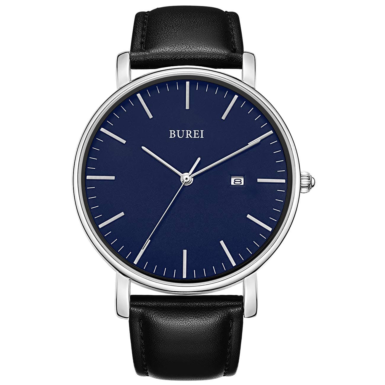 BUREI Men Wrist Watches Fashion Minimalist Analog Quartz Waterproof Watches for Men