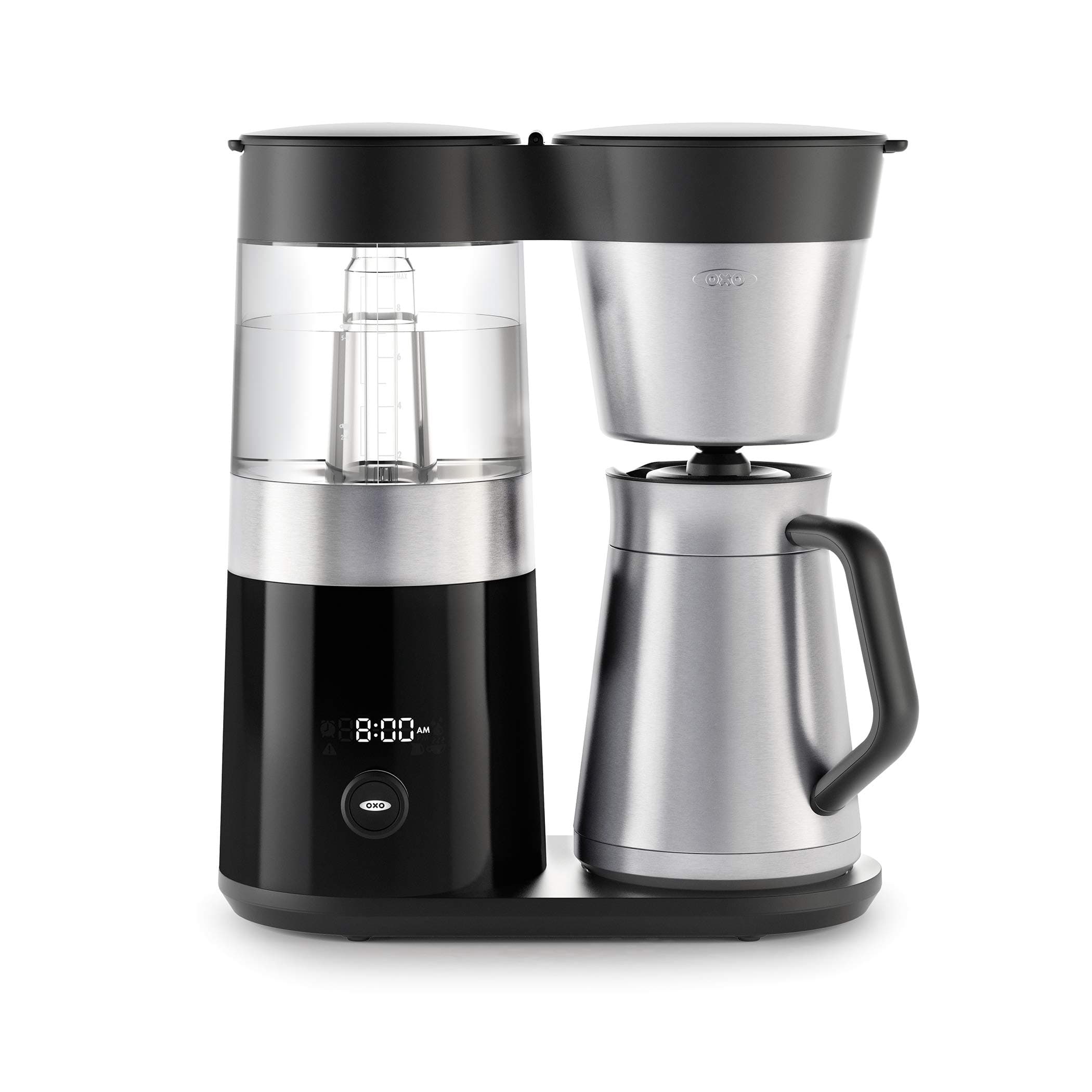 OXO Brew 9-Cup Coffee Maker – Stainless Steel, Programmable Coffee Machine with Single Serve or Full Carafe Options, SCA Certified Home Brewer