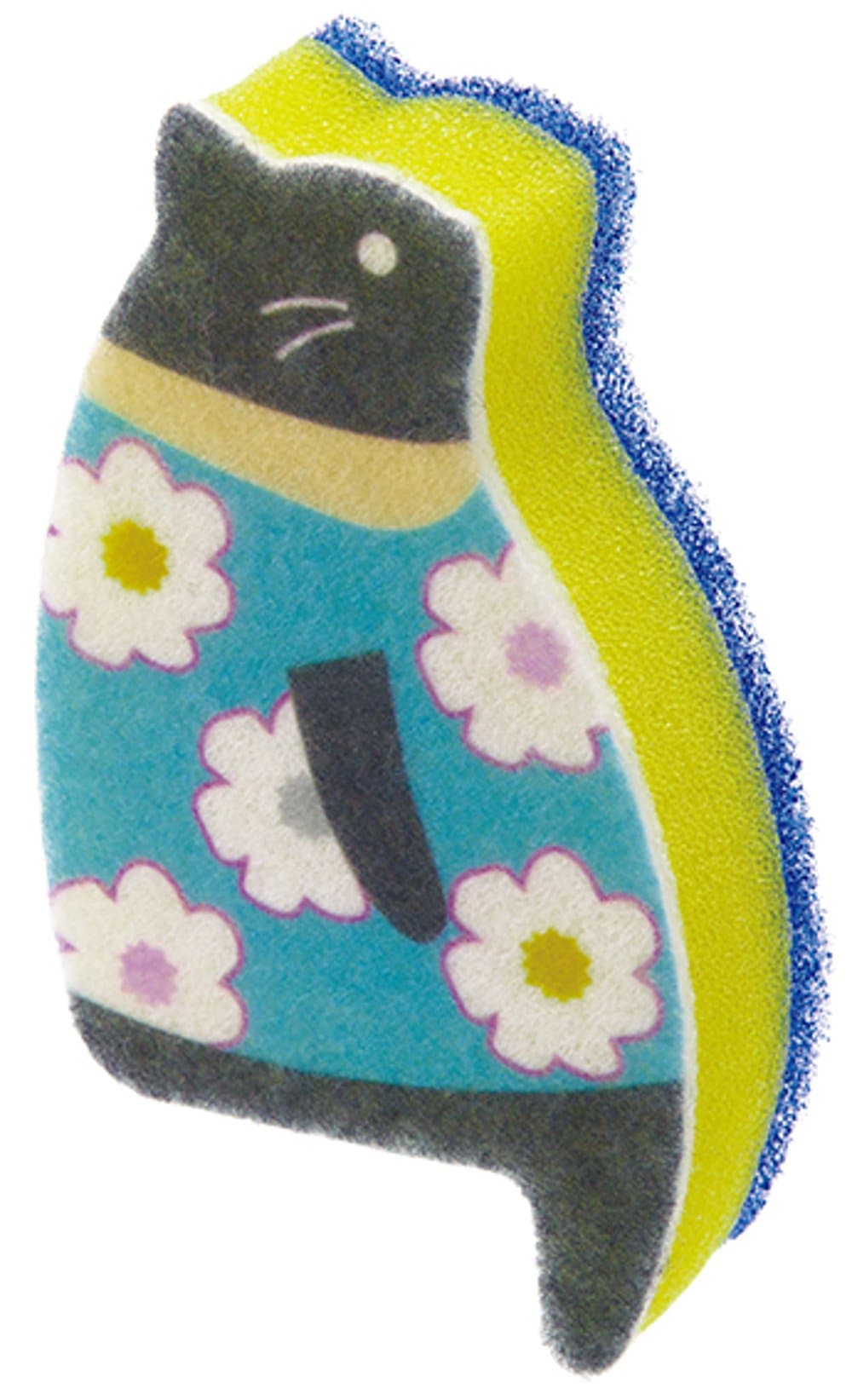MARNA MINI Kitchen Sponge - Sink Sitting Kitten Cat B(pink flower)