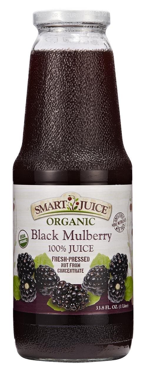 Smart Juice Black Mulberry Organic Juice, 33.8 FL OZ