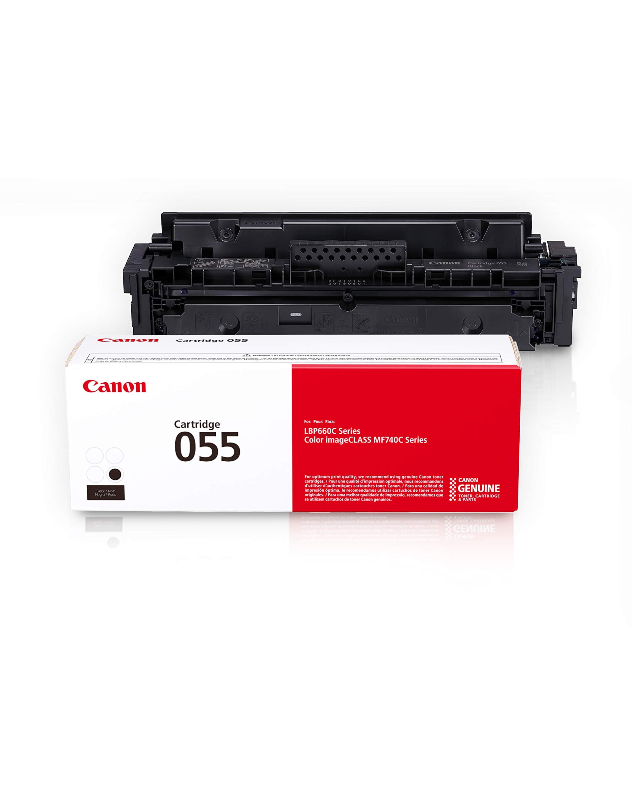 Canon Genuine Toner, Cartridge 055 Black (3016C001) 1 Pack Color Image Class MF741Cdw, MF743Cdw, MF745Cdw, MF746Cdw,LBP664Cdw Laser Printers, Standard