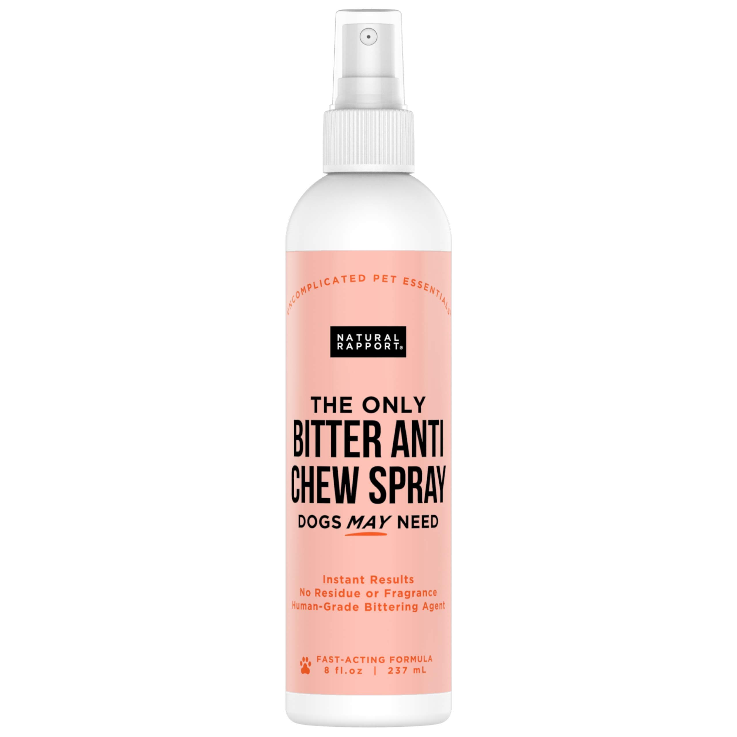 Natural Rapport Pet Anti Bite Spray for Dogs and Cats, The Only Bitter Anti-Chewing Spray Dogs May Need, Cat and Dog Anti Chew Spray (236 ml)